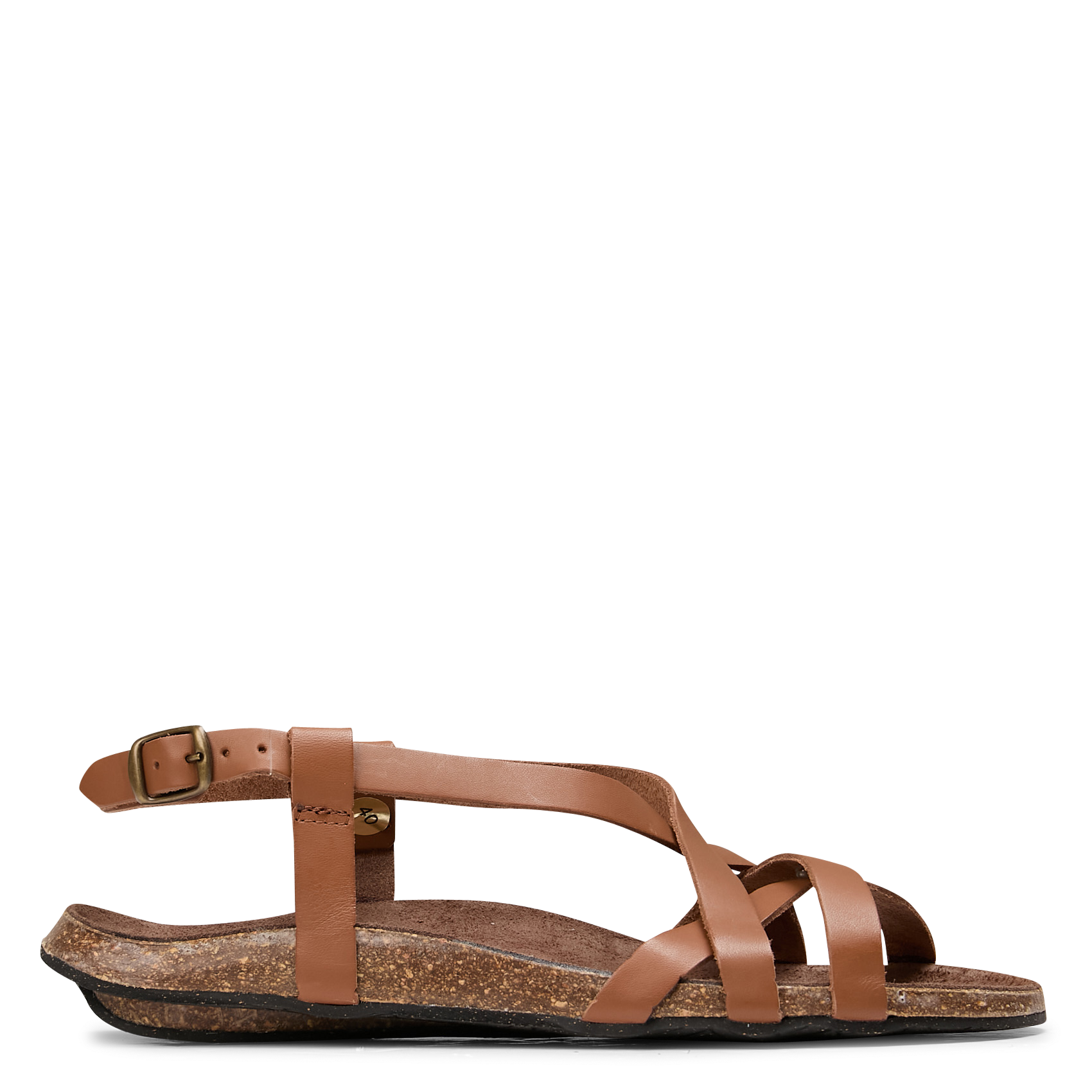 Hoge sandalen met vierkante hak BOSABO Bruin