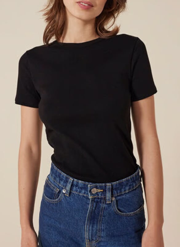 Tee-shirt droit col rond en coton PETIT BATEAU