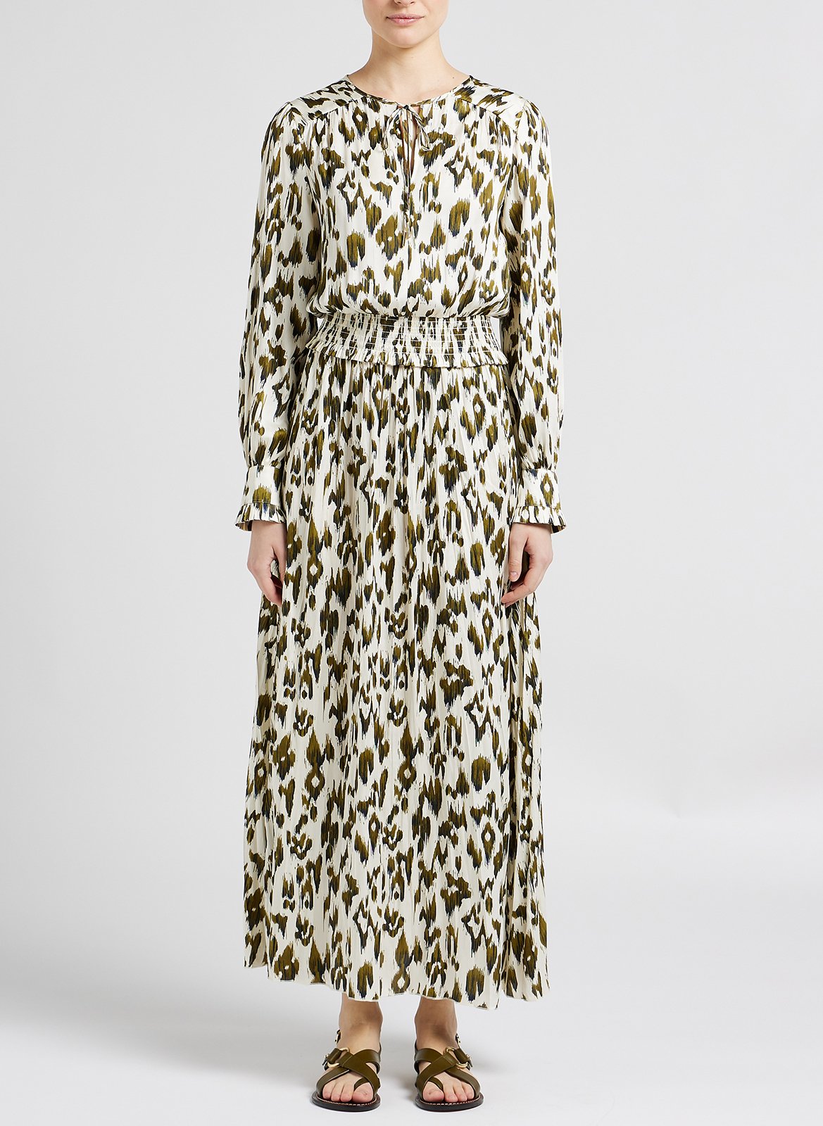 Robe longue col tunisien imprimée  SCOTCH AND SODA Multicolore