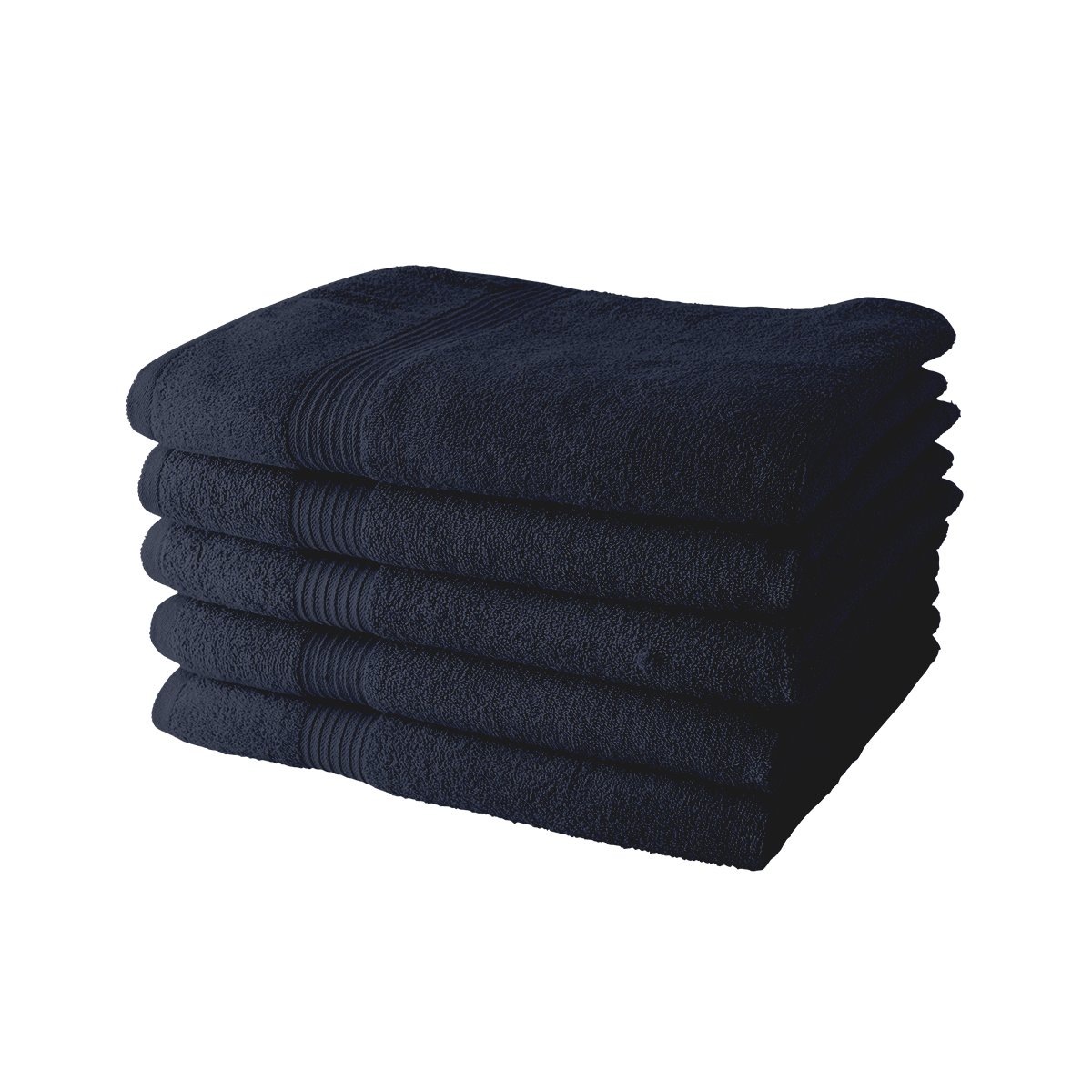 Set of 5 cotton bath towels TODAY LINGE DE MAISON Blue