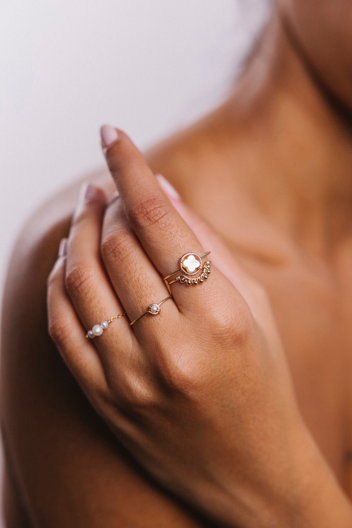 Pina Pearl Ring YAY White