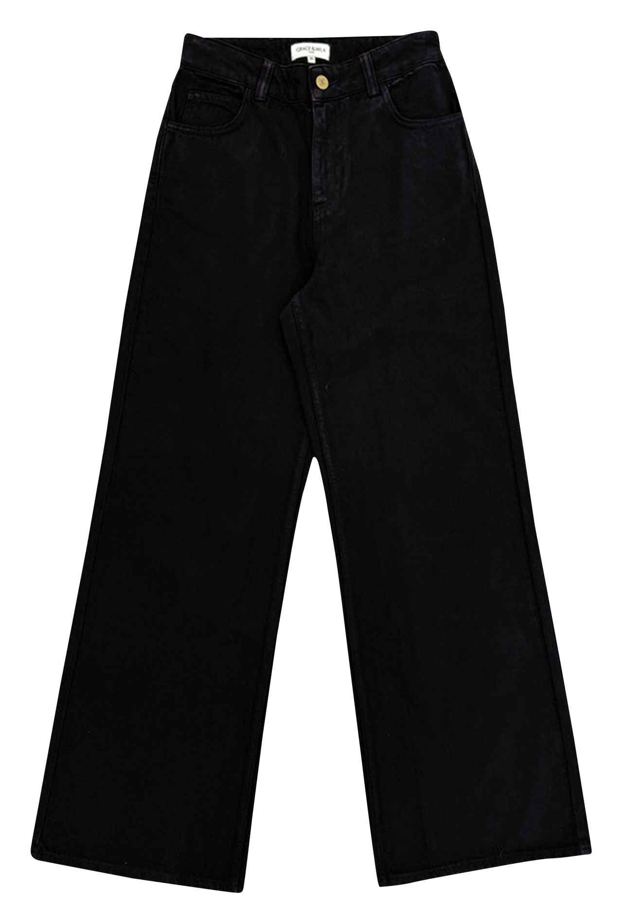 Flared cotton jeans GRACE ET MILA Brown
