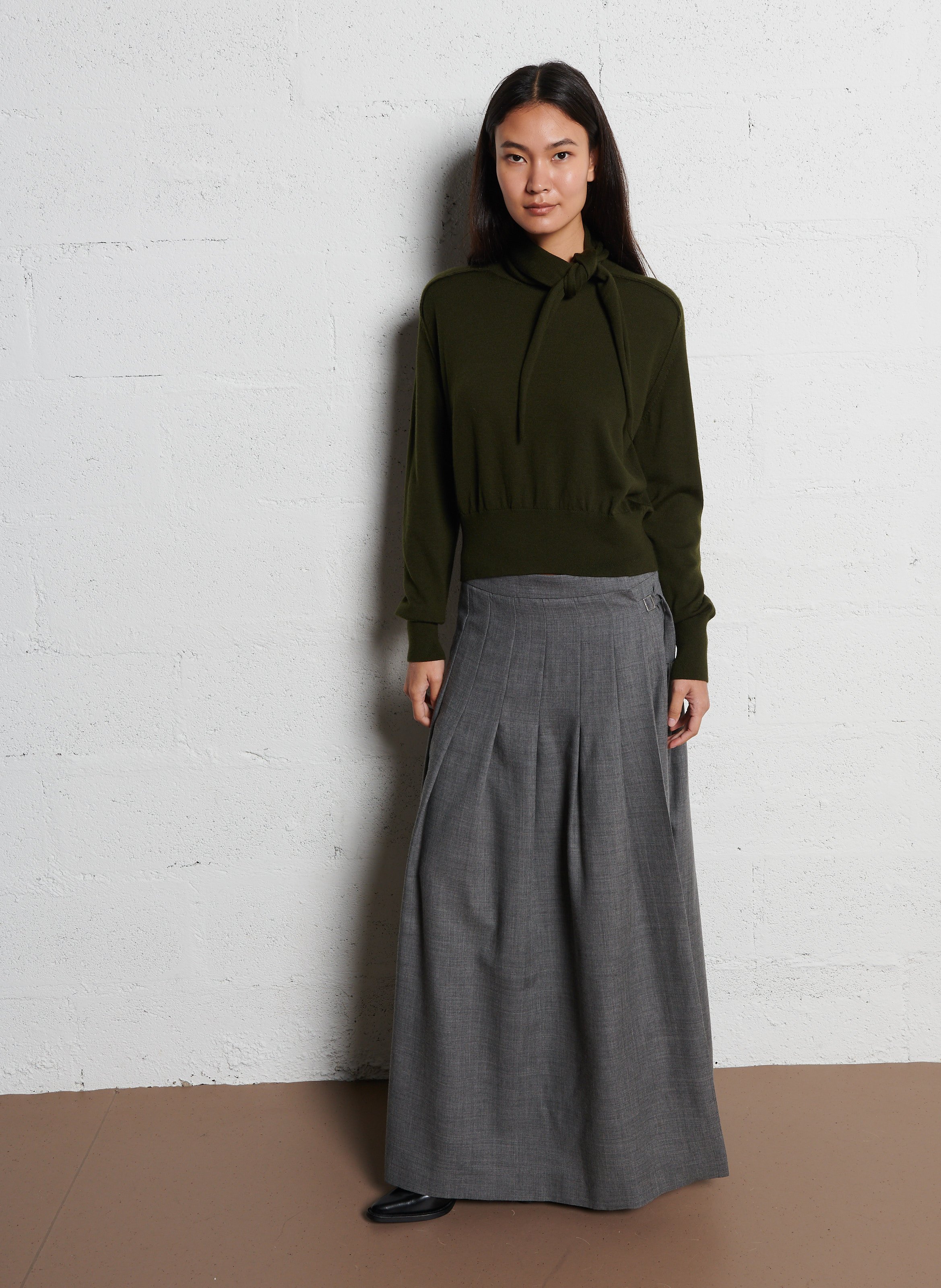 Oversize-Pullover aus Wolle LAURENCE BRAS Grun