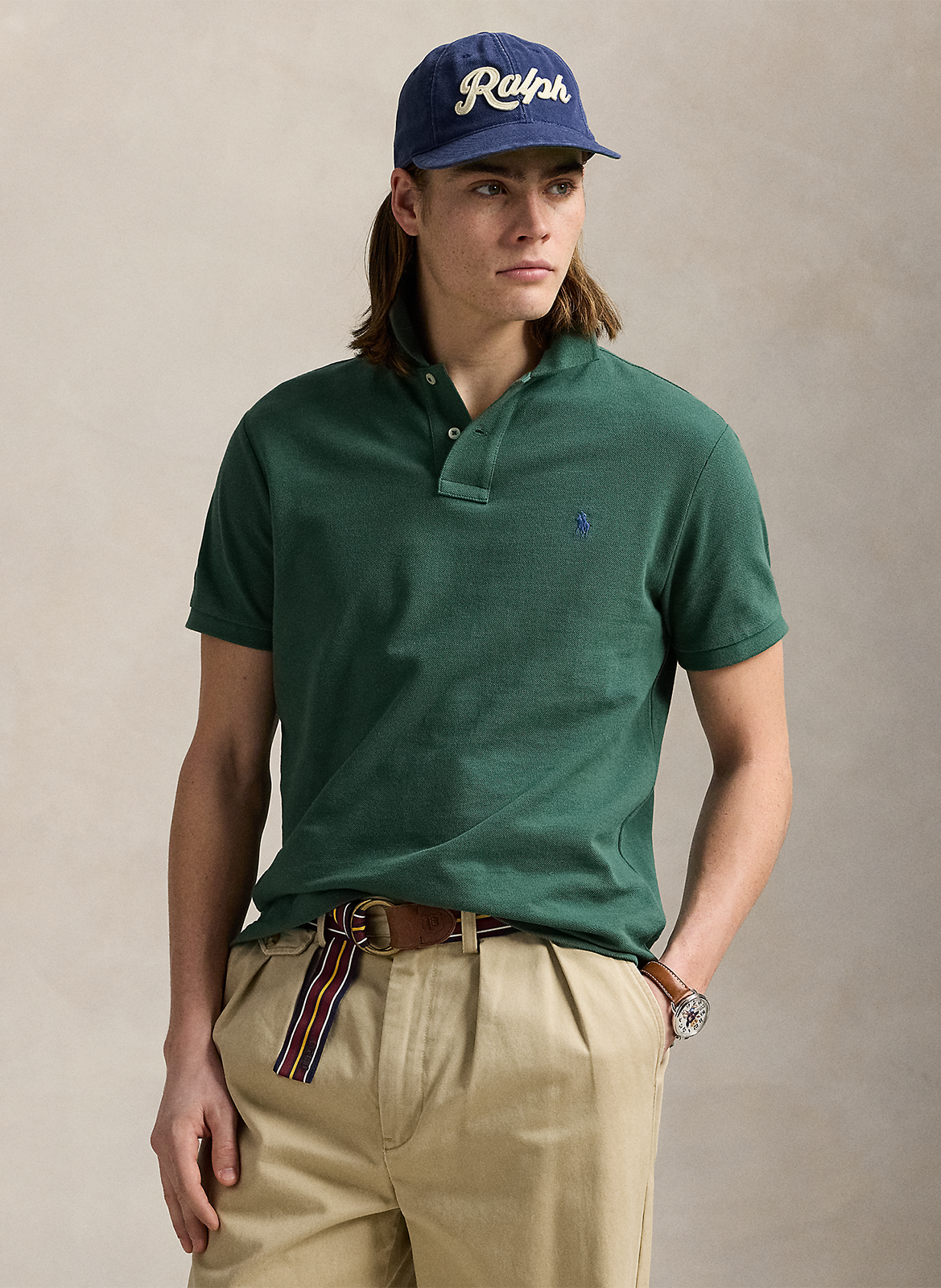Slim-fit polo van piquékatoen POLO RALPH LAUREN Groen