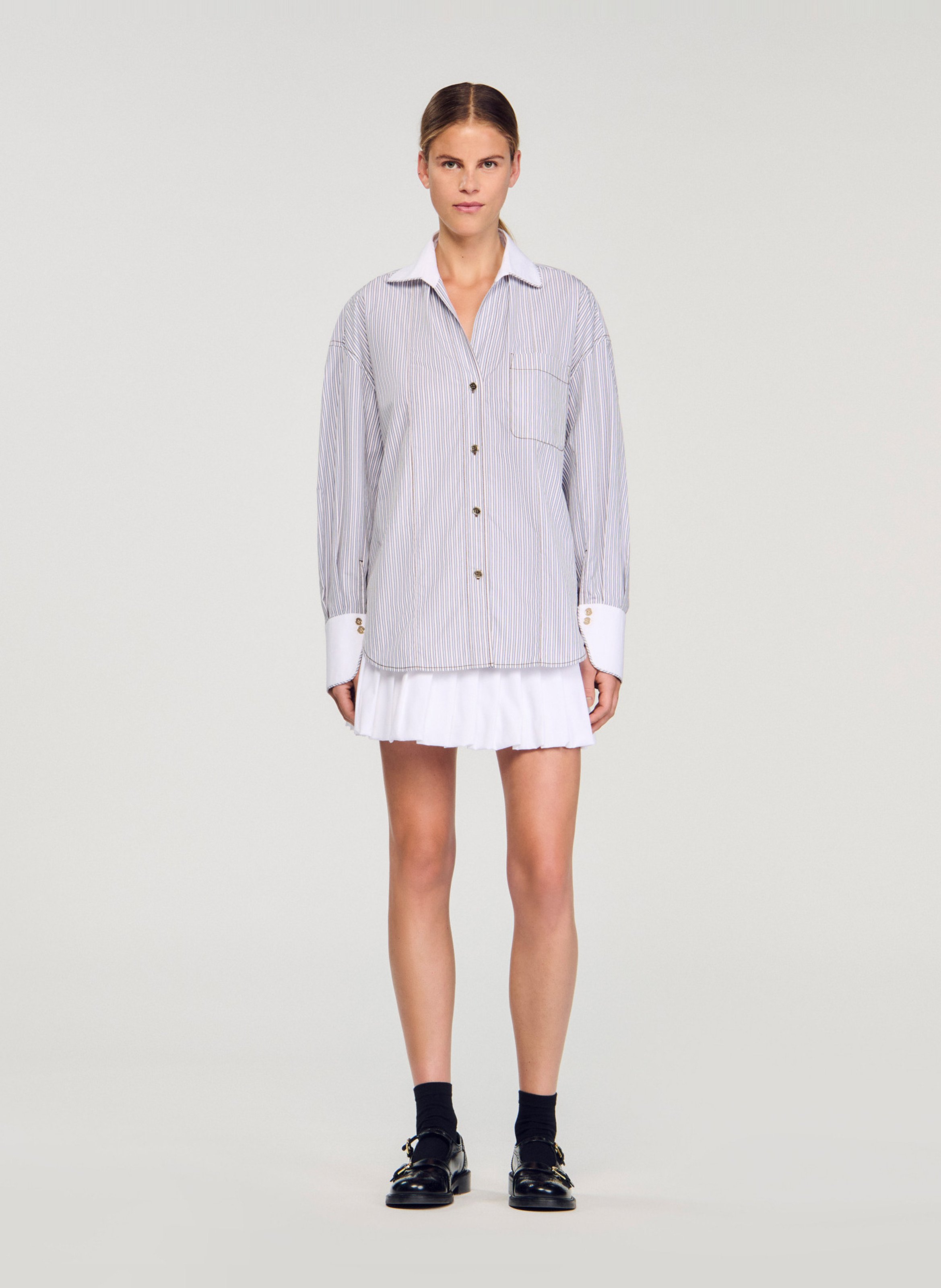 Loose shirt SANDRO Beige