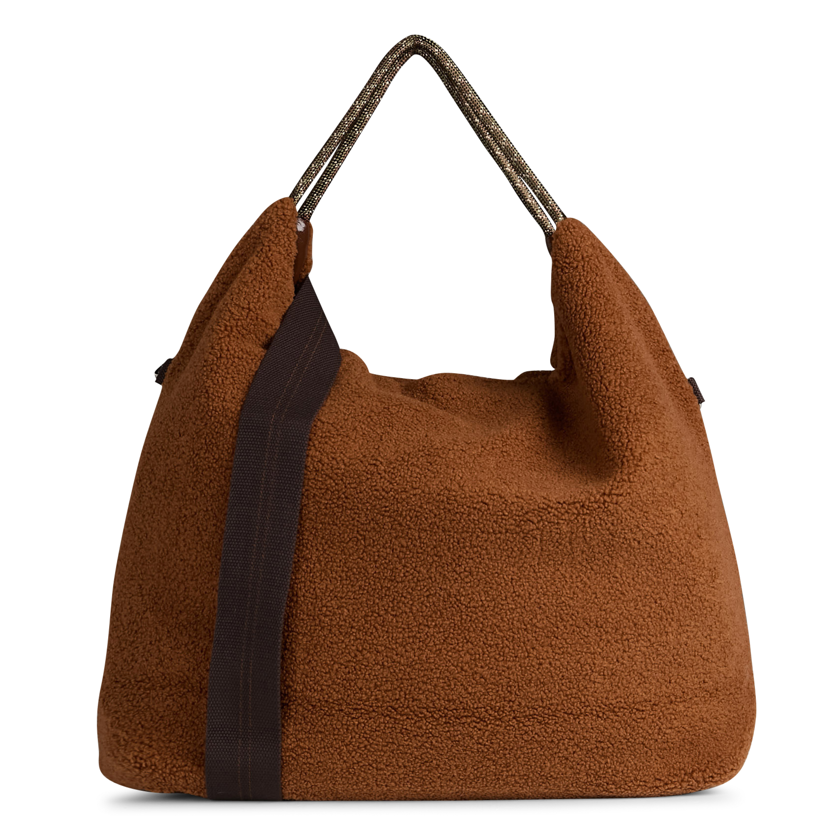 Schoudertas omkeerbaar effen BELLEROSE Bruin