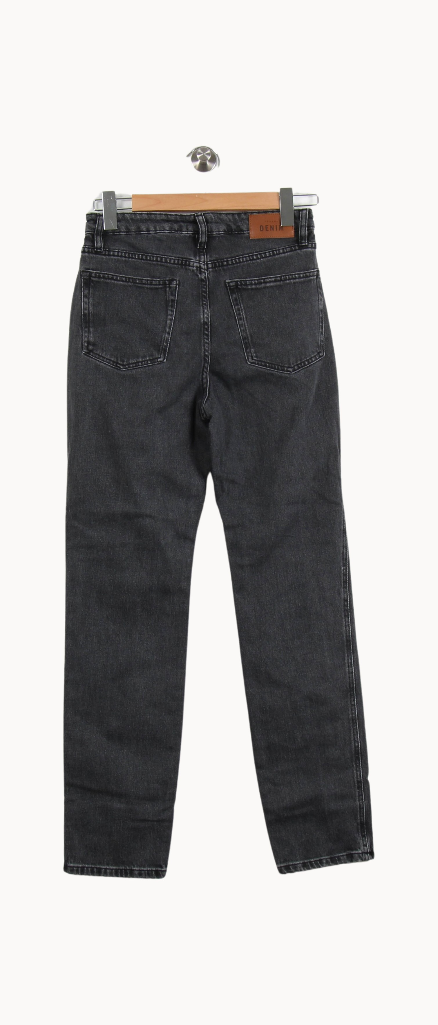 Cropped slim jeans with studs SEZANE - Seconde main Grey