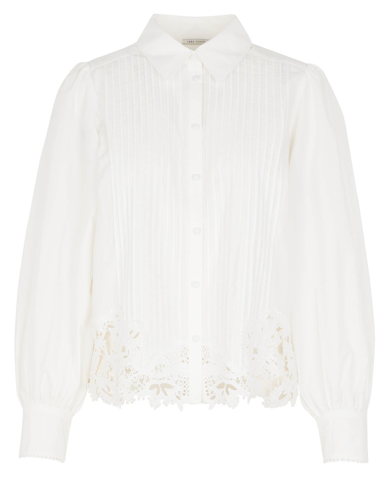 Blouse met klassieke kraag IKKS Wit