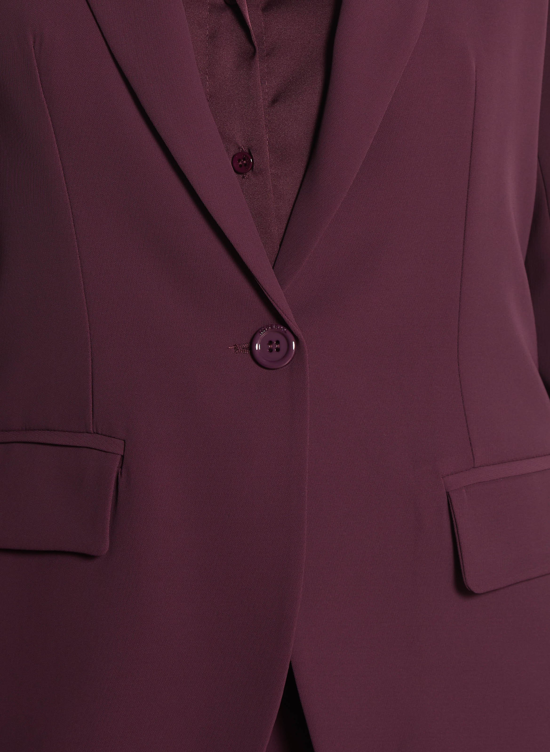 Straight tailored collar jacket IMPERIAL Purple