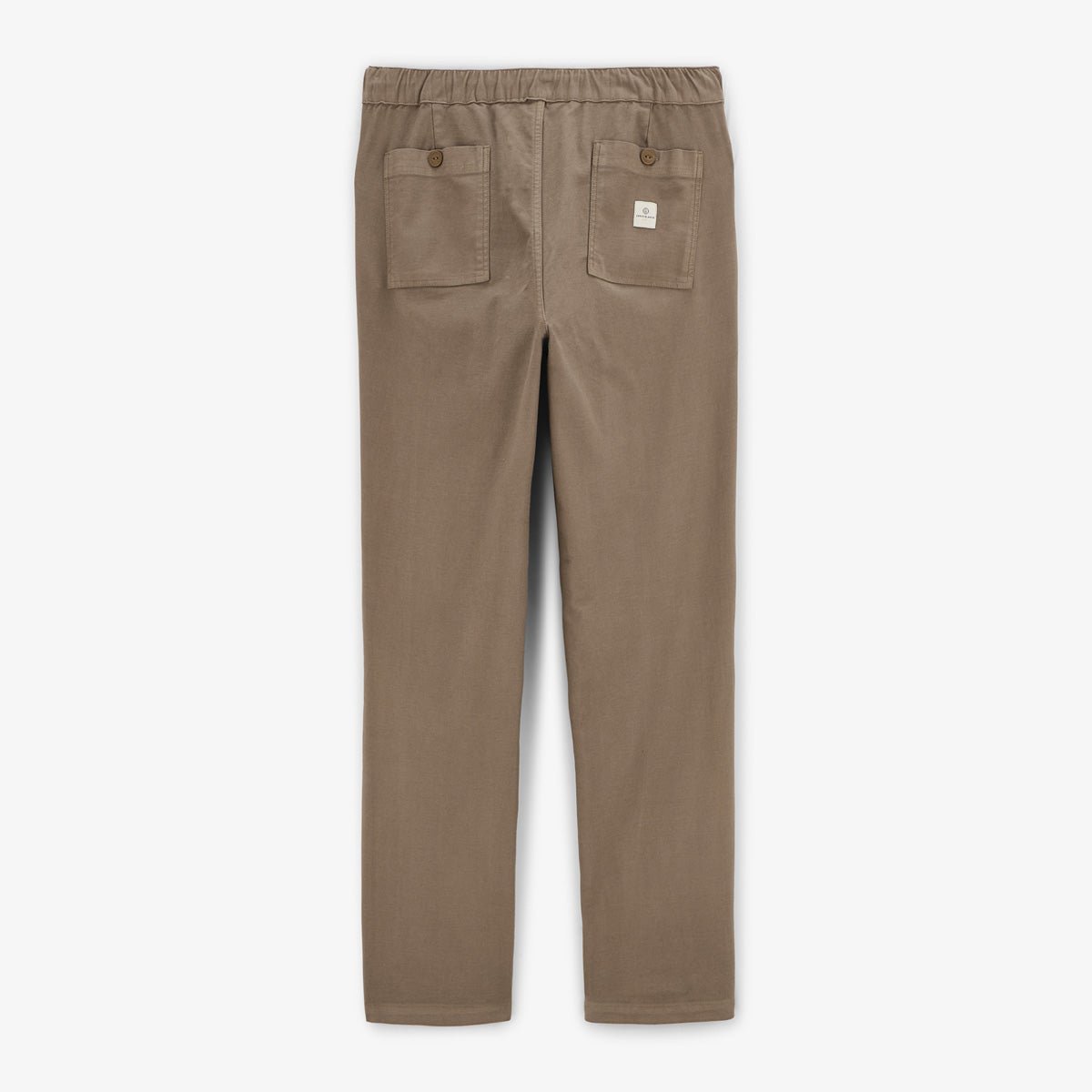 Straight leg pants with elastic waistband SERGE BLANCO Brown