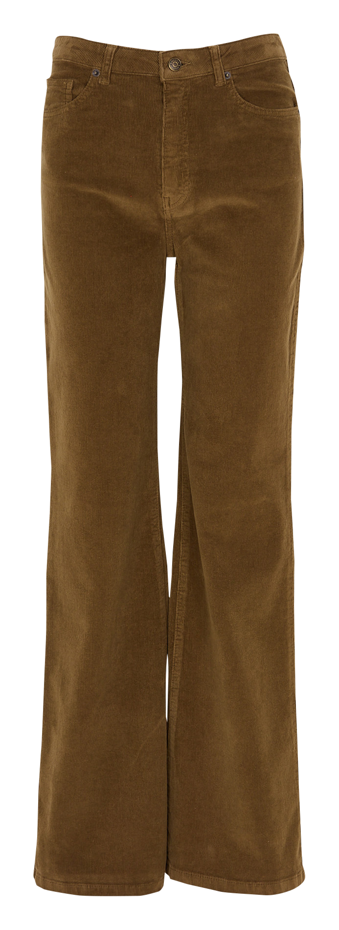 High-rise flared cotton-blend pants KOOKAI Green