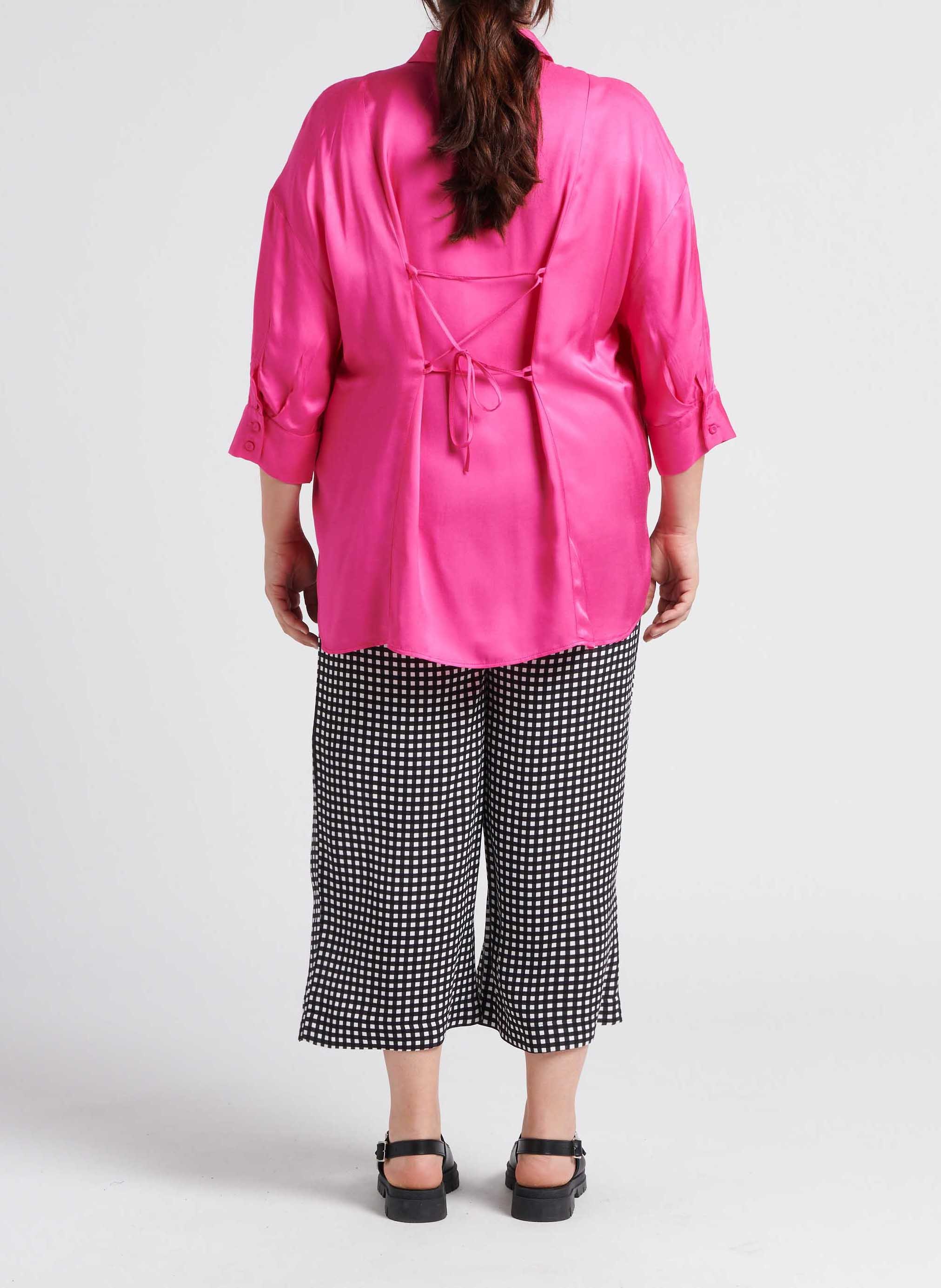 Wijde, geruite broek PERSONA by Marina Rinaldi No Color