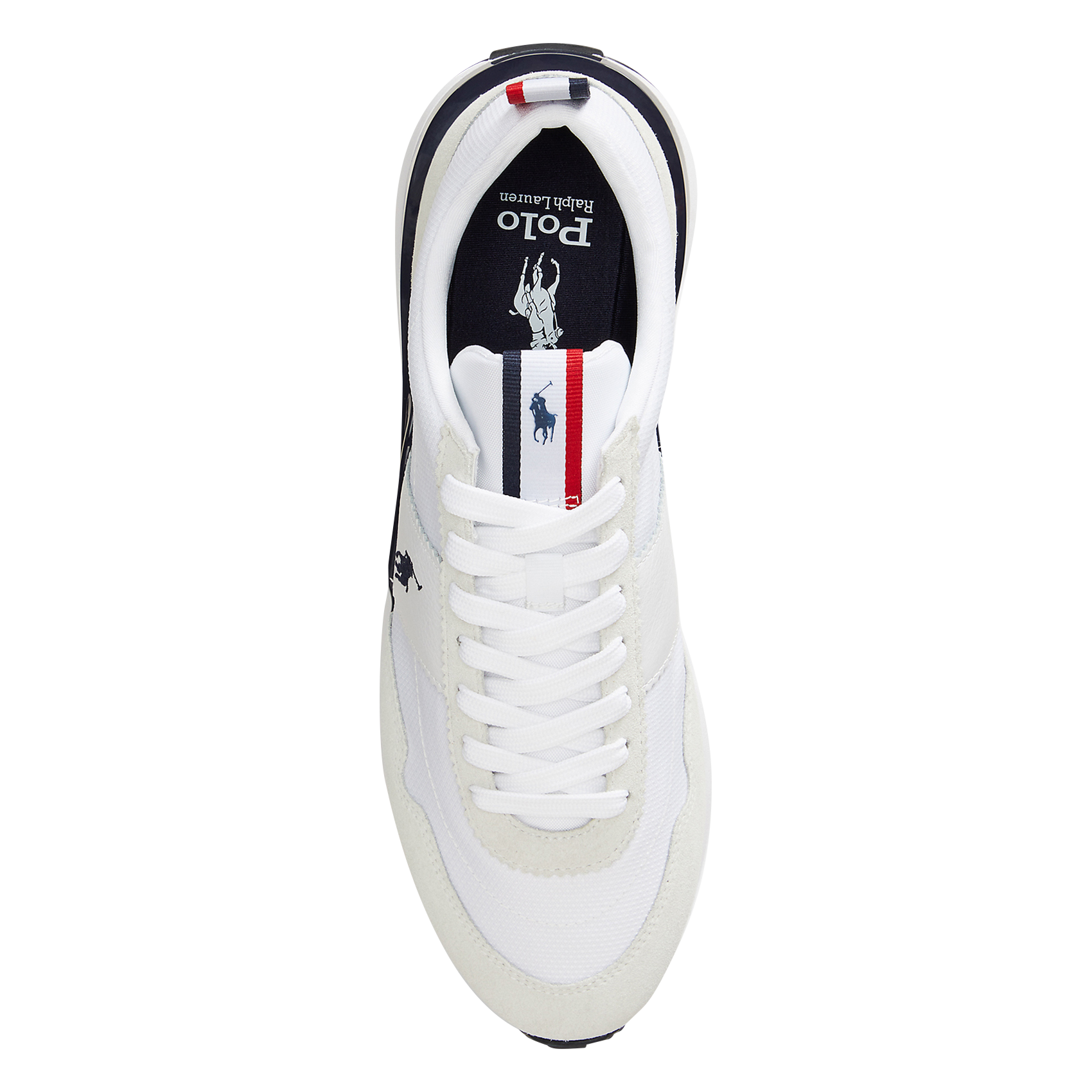 Niedrige Sneaker aus Leder-Mix POLO RALPH LAUREN Weiss