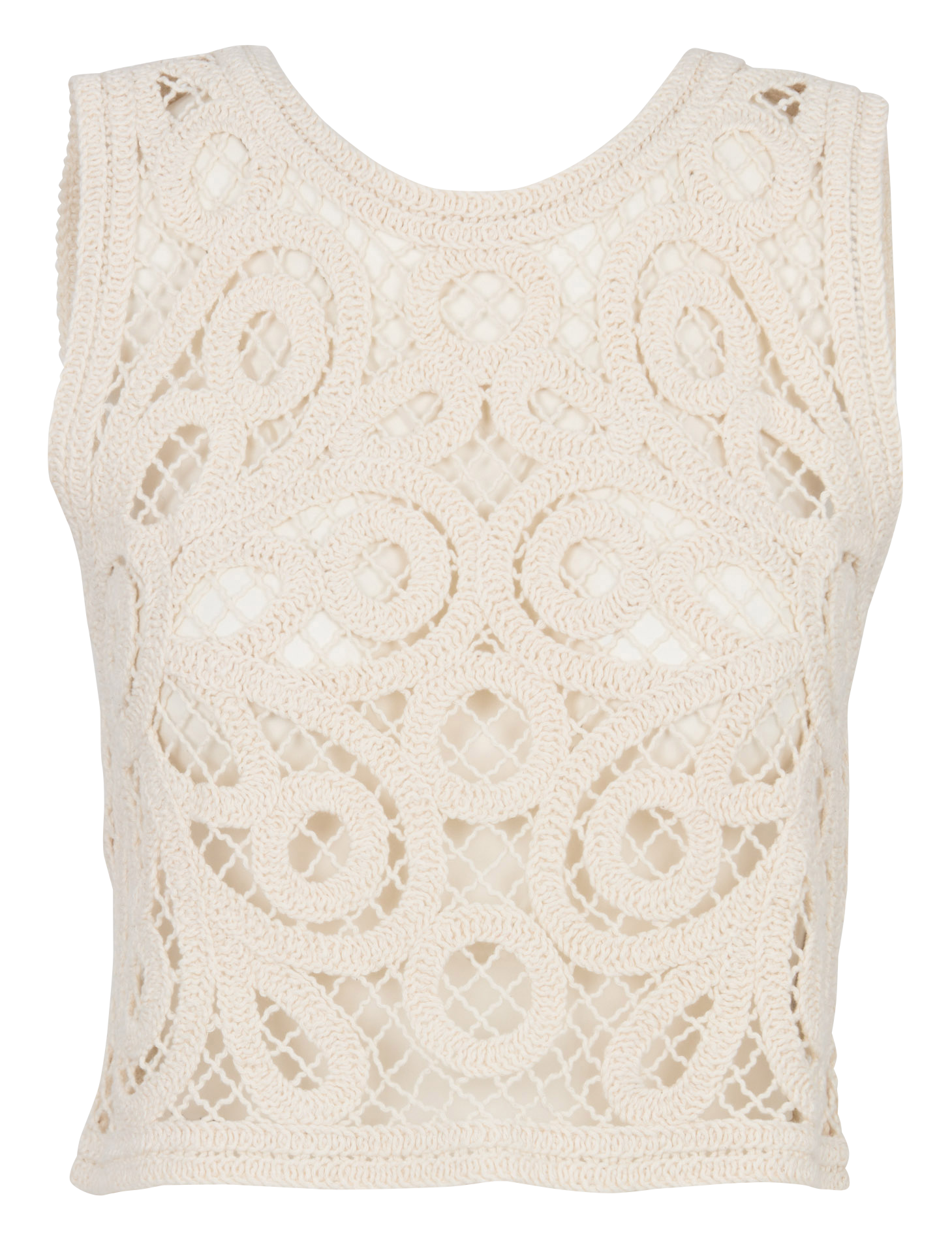 Sleeveless denim shirt with classic collar LOUISE MISHA Beige