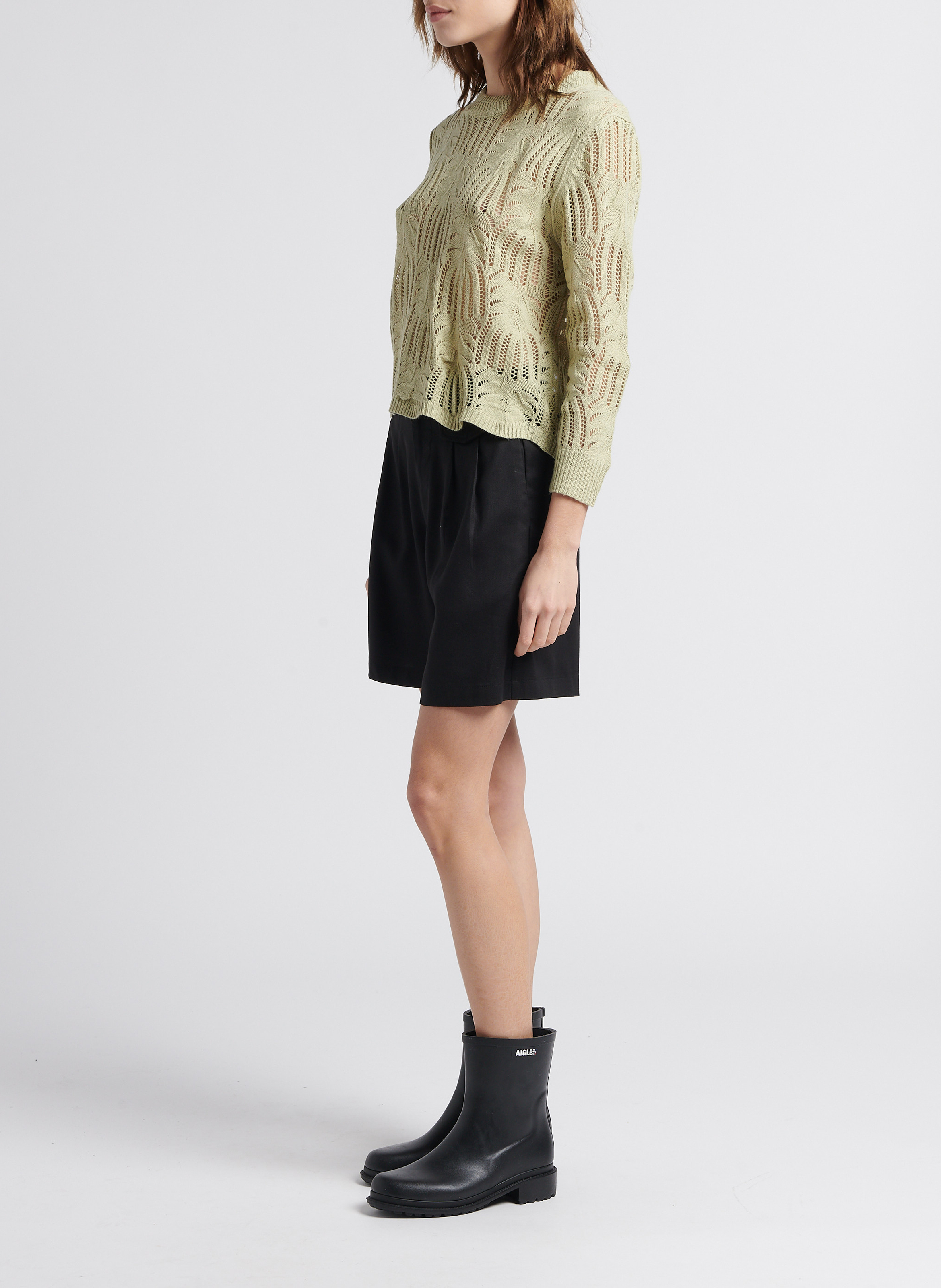 Bottines de pluie  AIGLE Noir