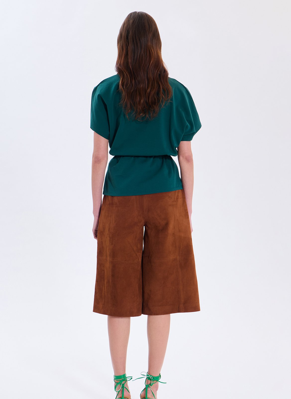 Effen T-shirt ZAPA Groen