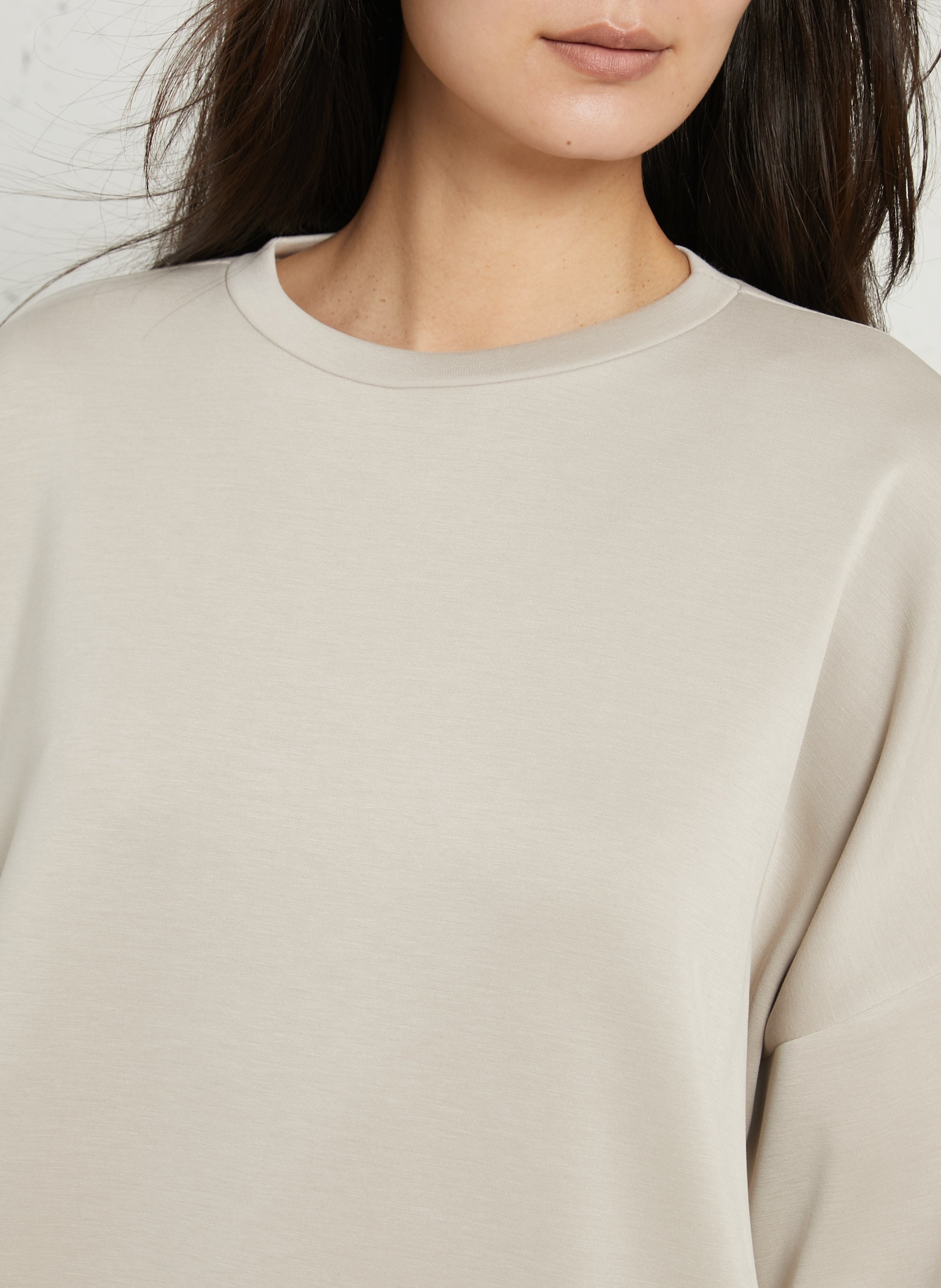 Long straight dress IMPERIAL Beige