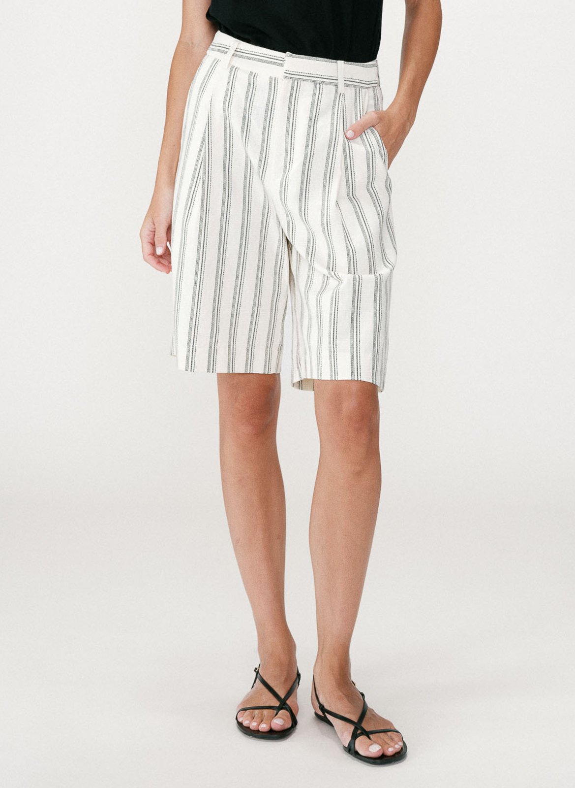 Striped Bermudas GRACE ET MILA Brown