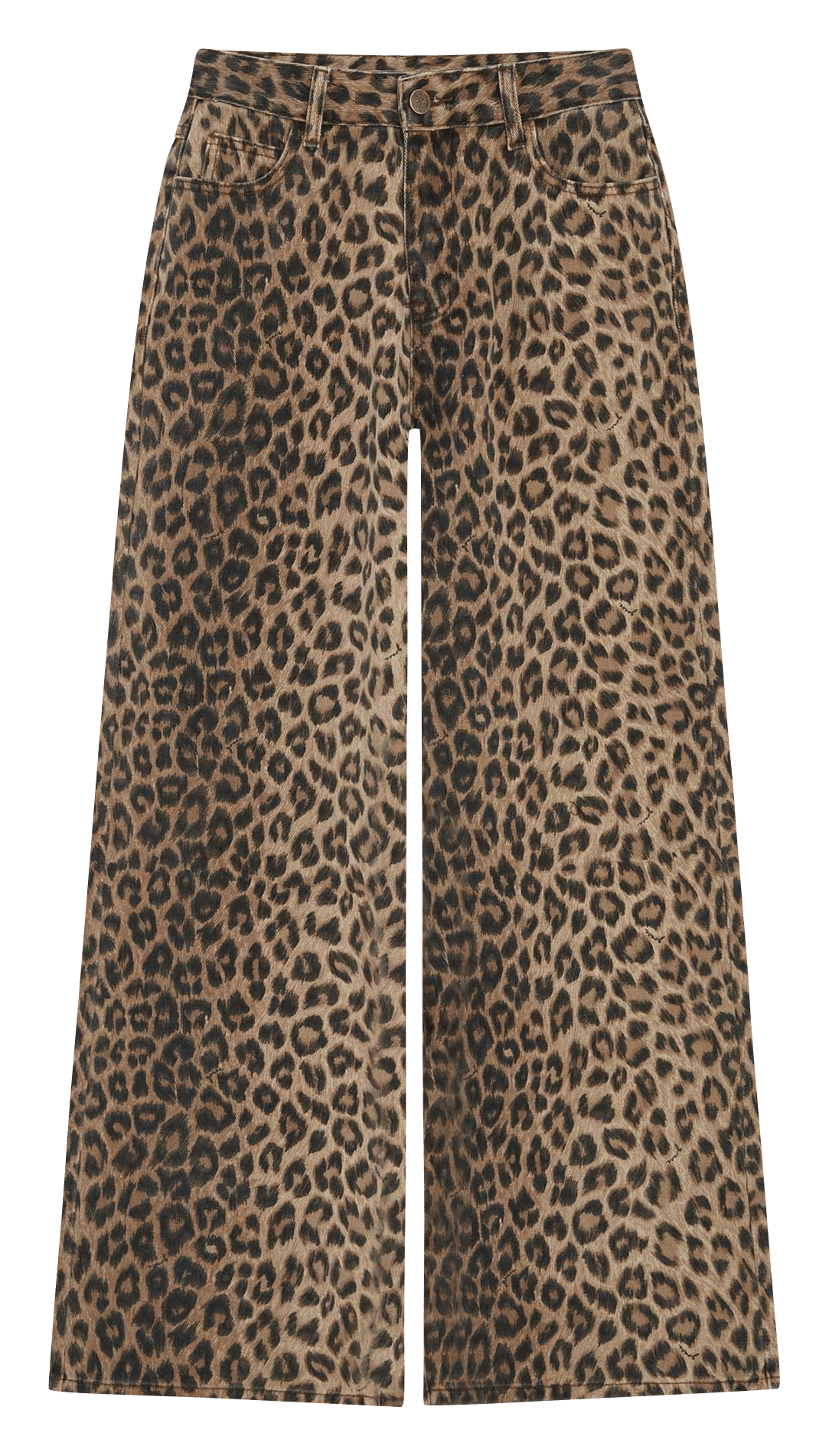 Weite Baumwoll-Jeans mit Print GRACE ET MILA Braun