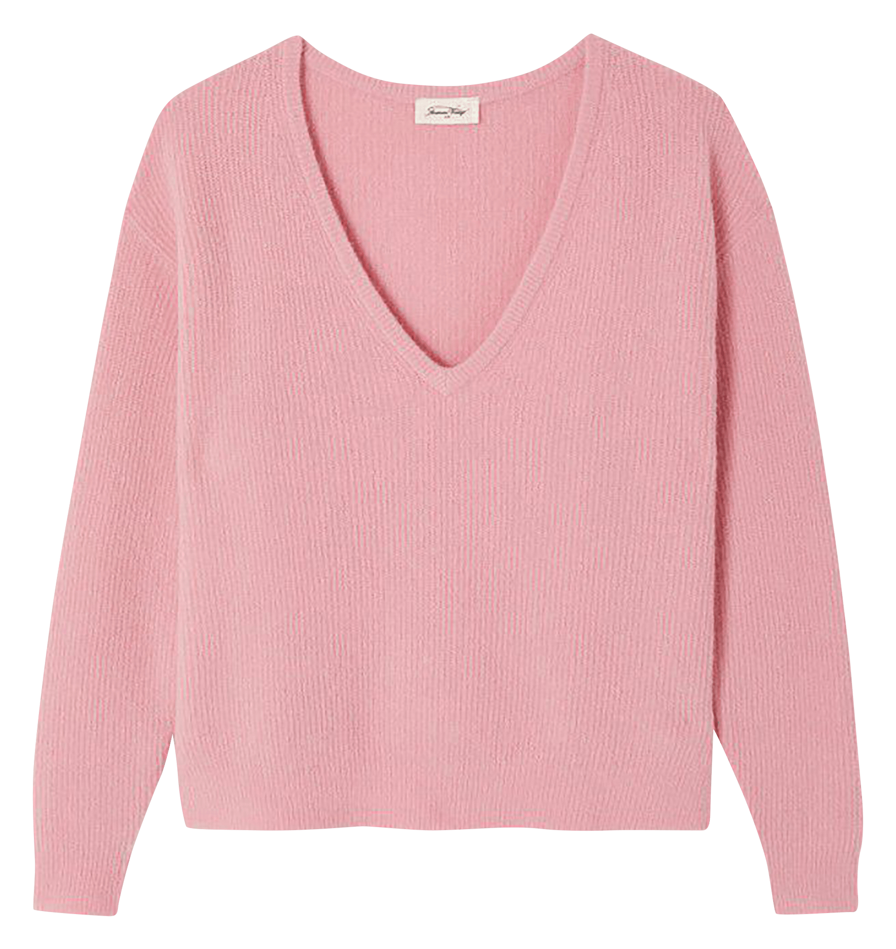 Ruimvallende trui met V-hals AMERICAN VINTAGE Roze