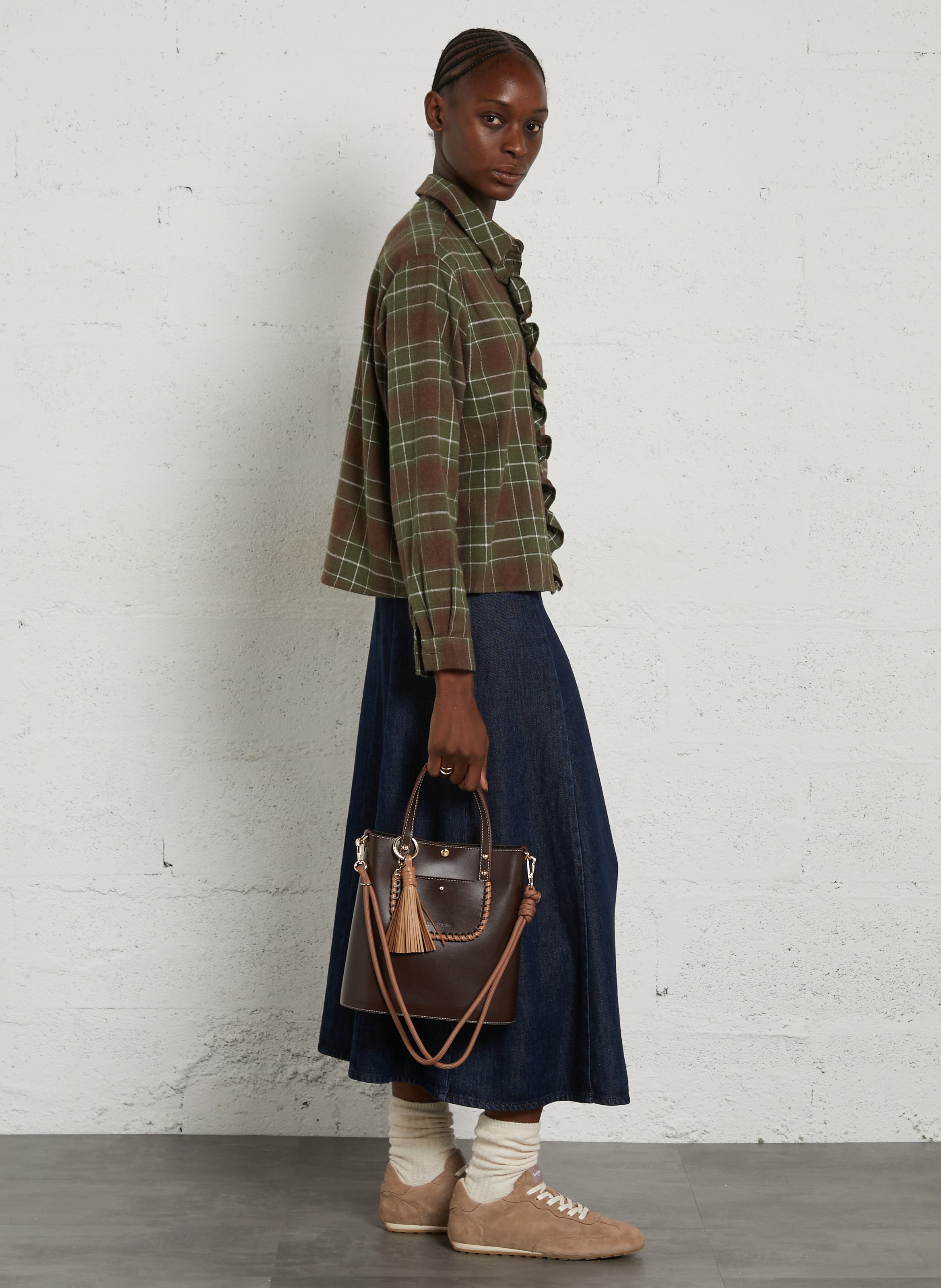 Sac à main en cuir CRAIE STUDIO Beige