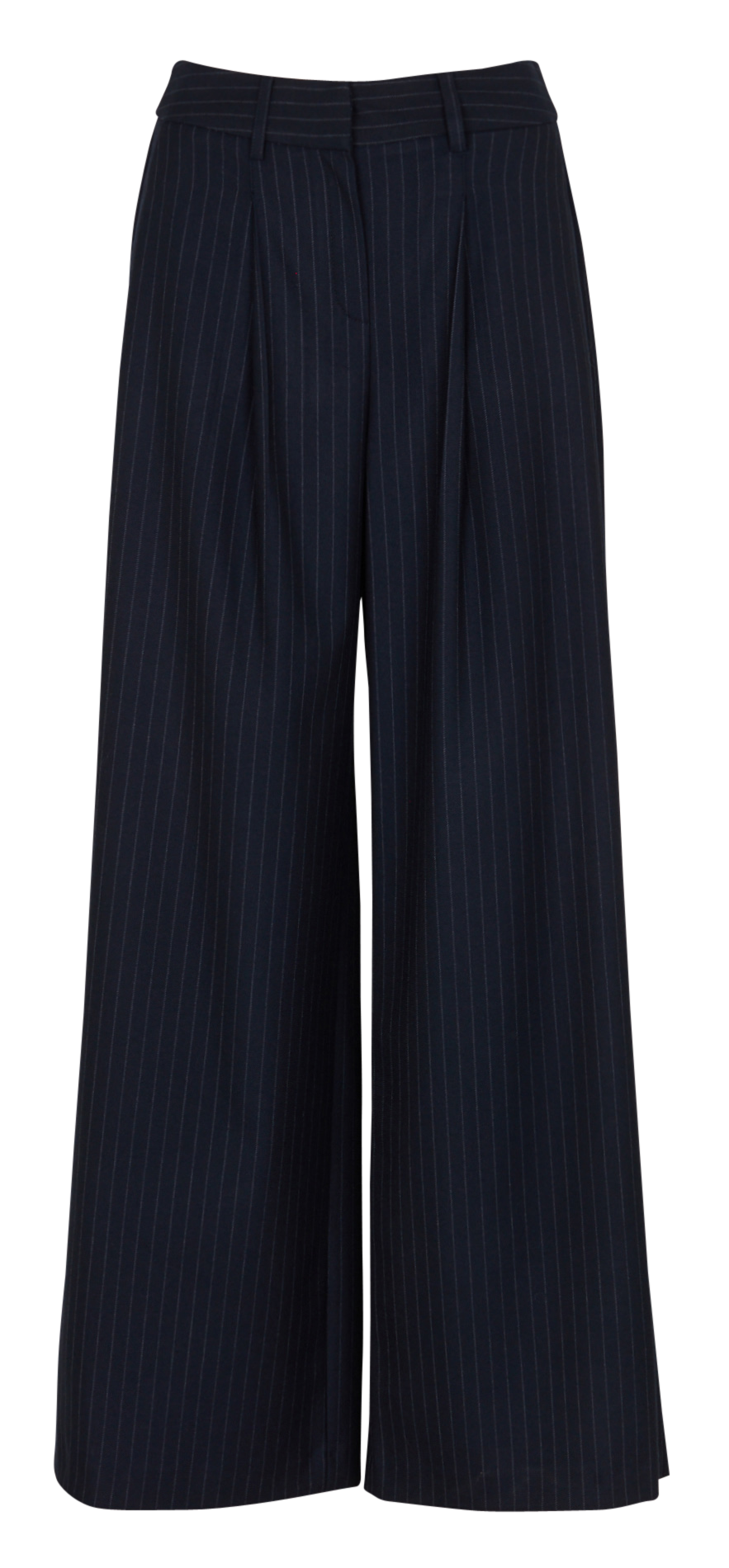 Wide leg striped pleated pants MAISON 123 Blue