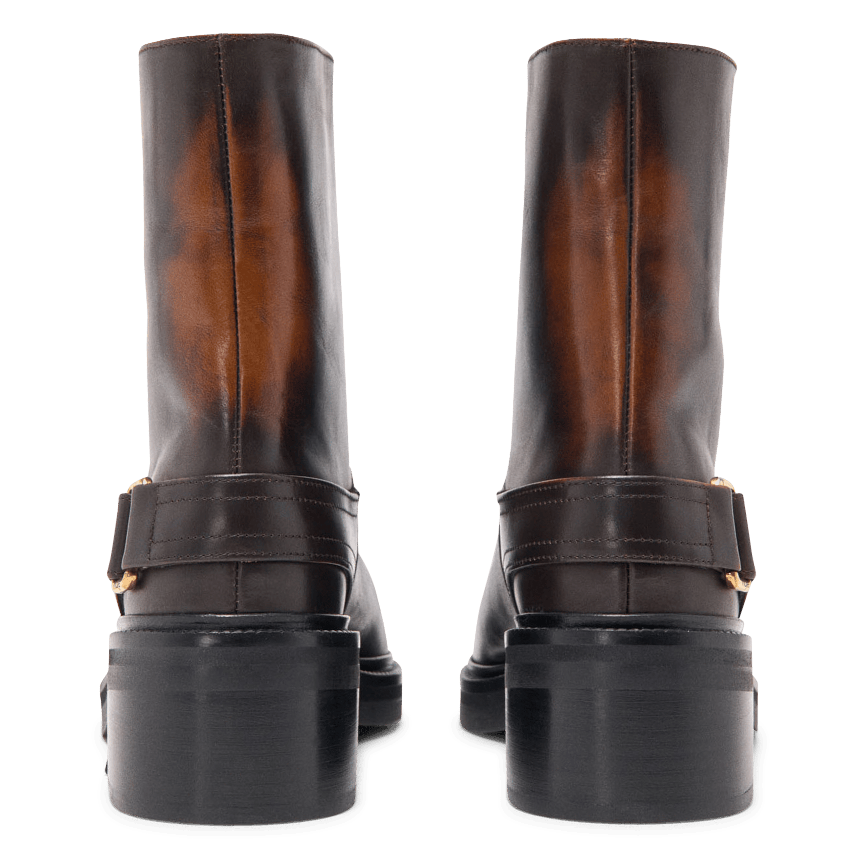 Bottines en cuir MAJE Marron