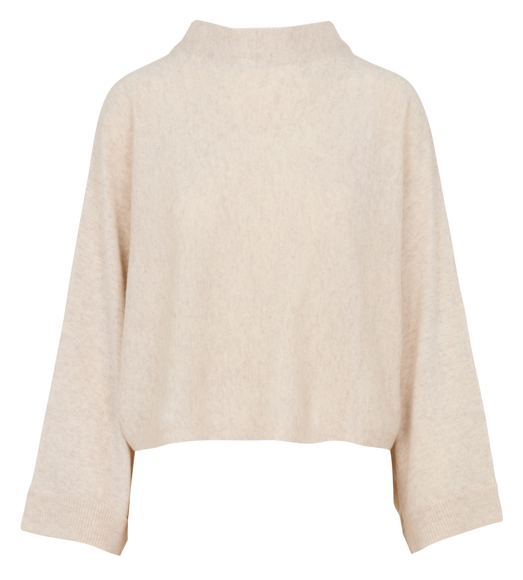 Fine-knit wool and cashmere sweater LA FEE MARABOUTEE Beige