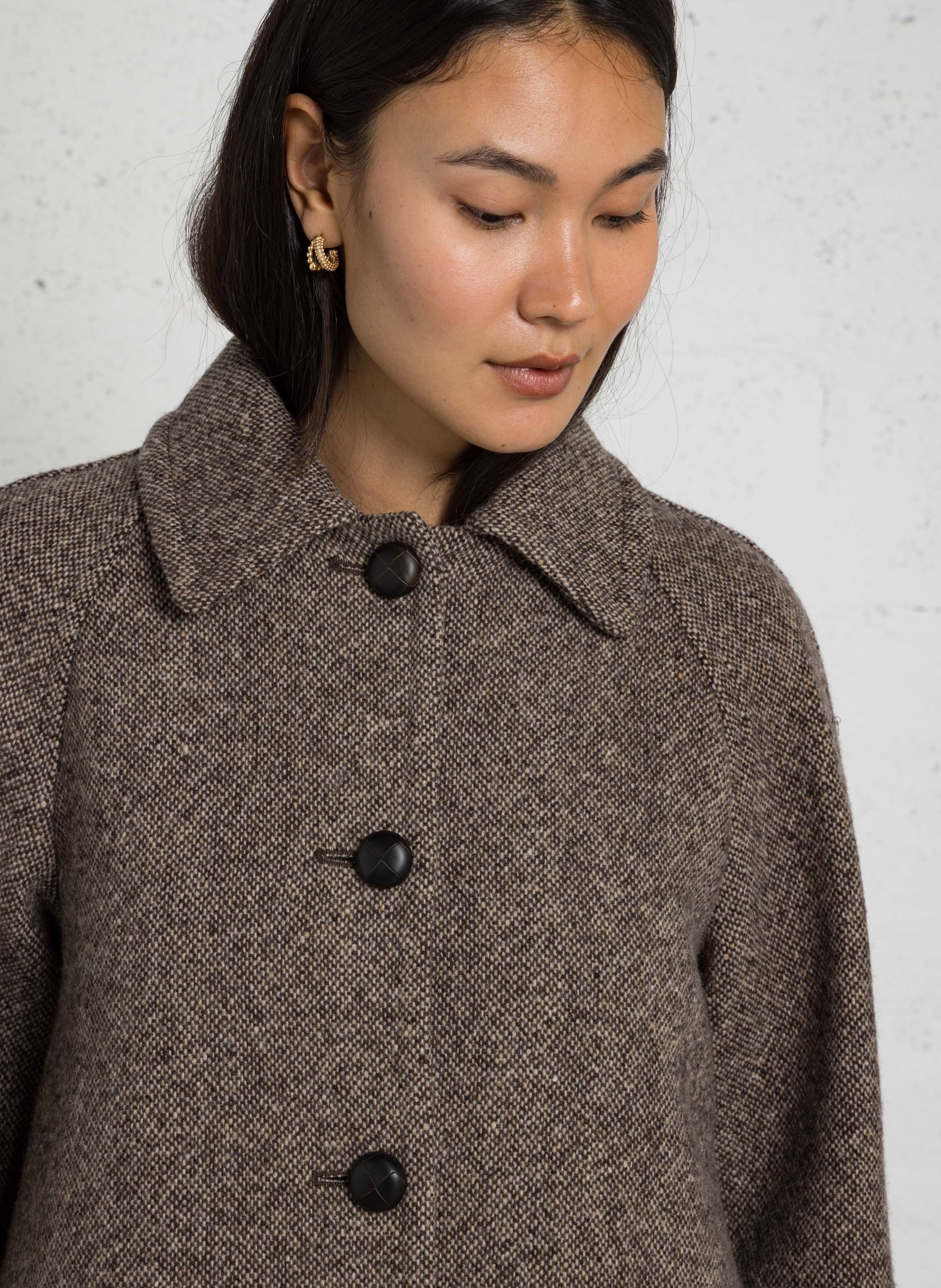 Wool-blend coat with tailored collar MAX MARA WEEK END Brown