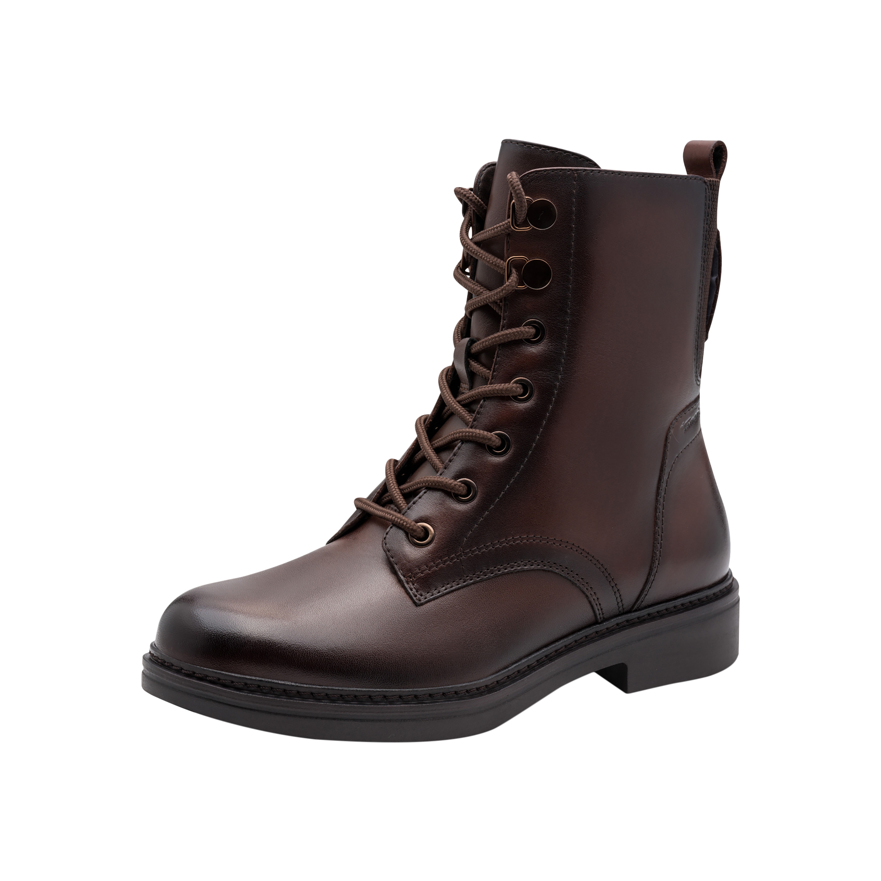 Comfort leather ankle boots TAMARIS Brown