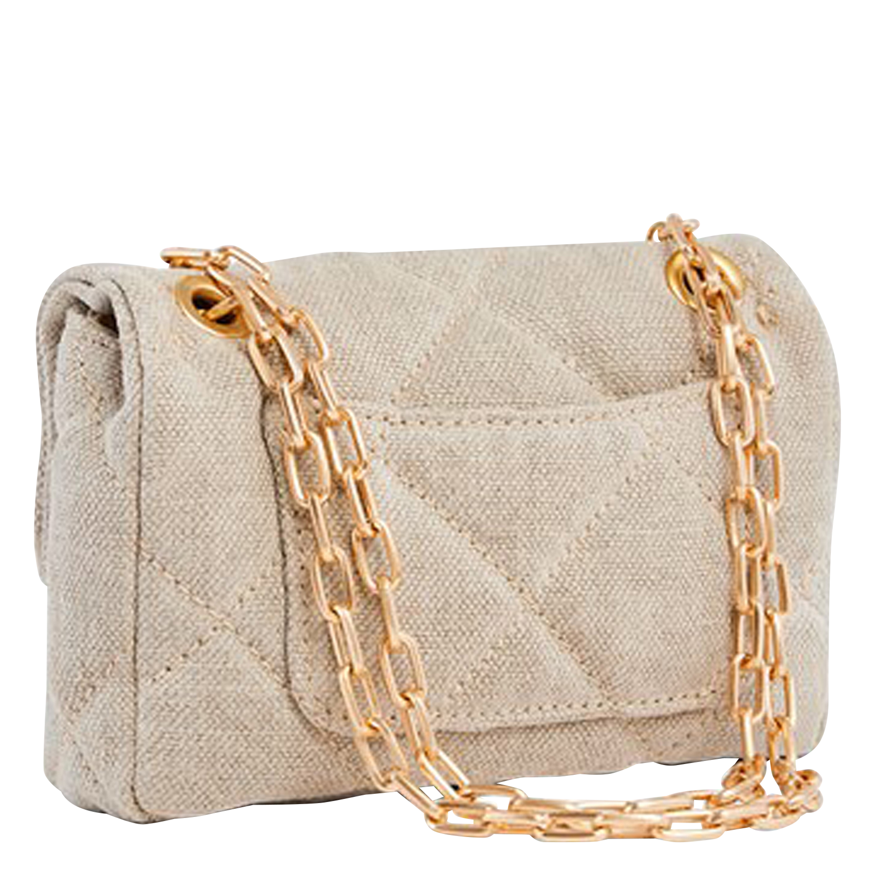 Linen crossbody bag VANESSA BRUNO Beige