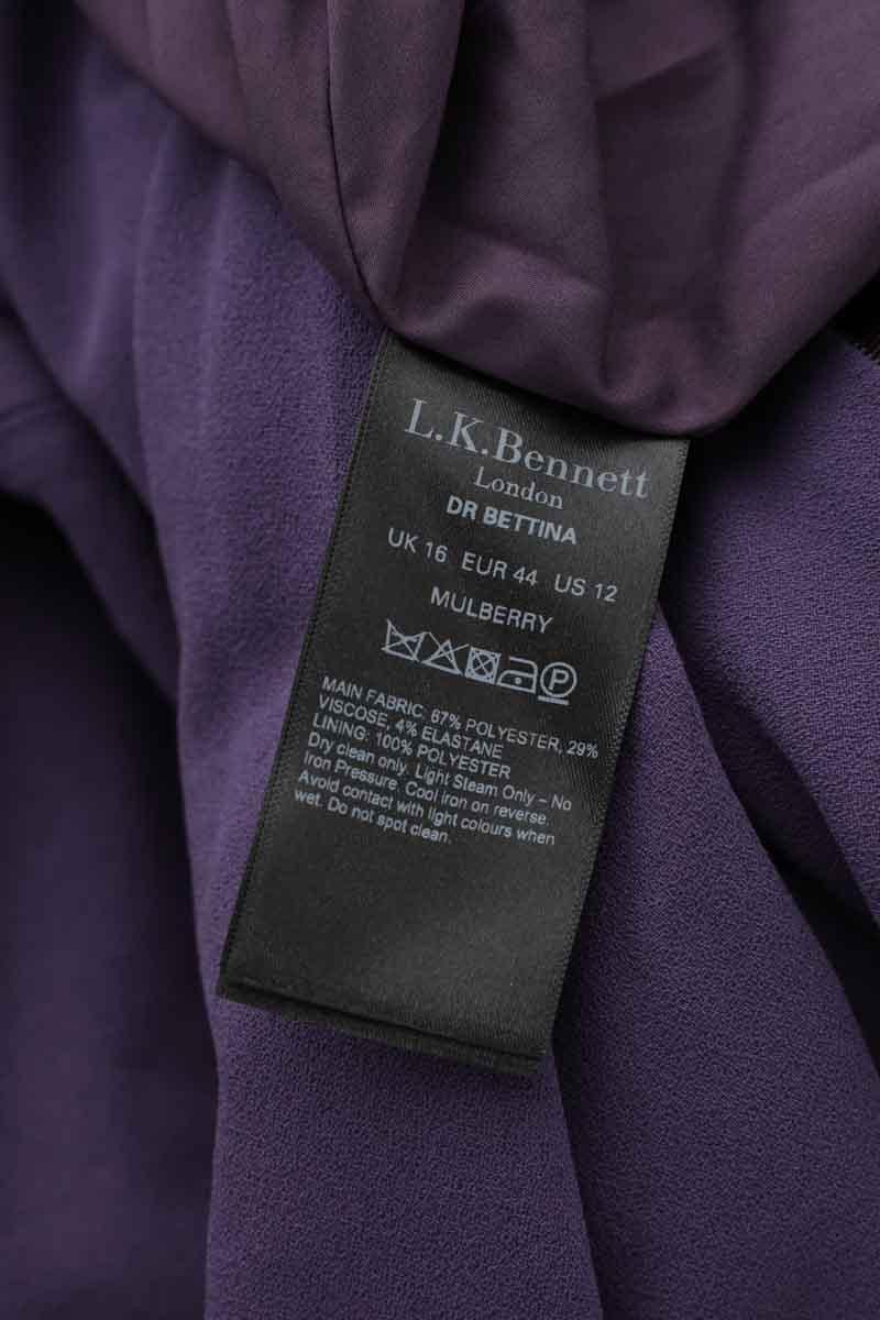 Cotton dress LK BENNETT - Seconde Main Purple