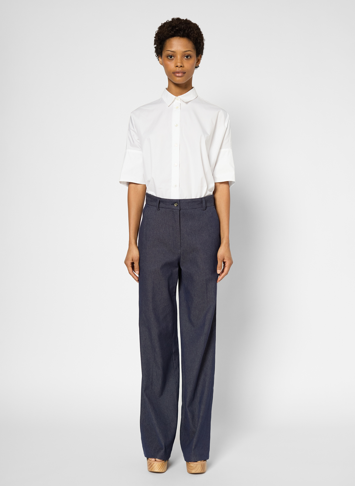 Chemise oversize col classique en coton GERARD DAREL Blanc