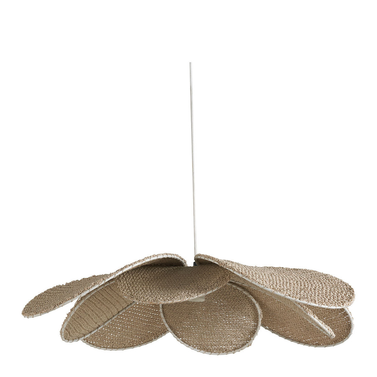 Woven raffia ceiling light BLANC D'IVOIRE Beige