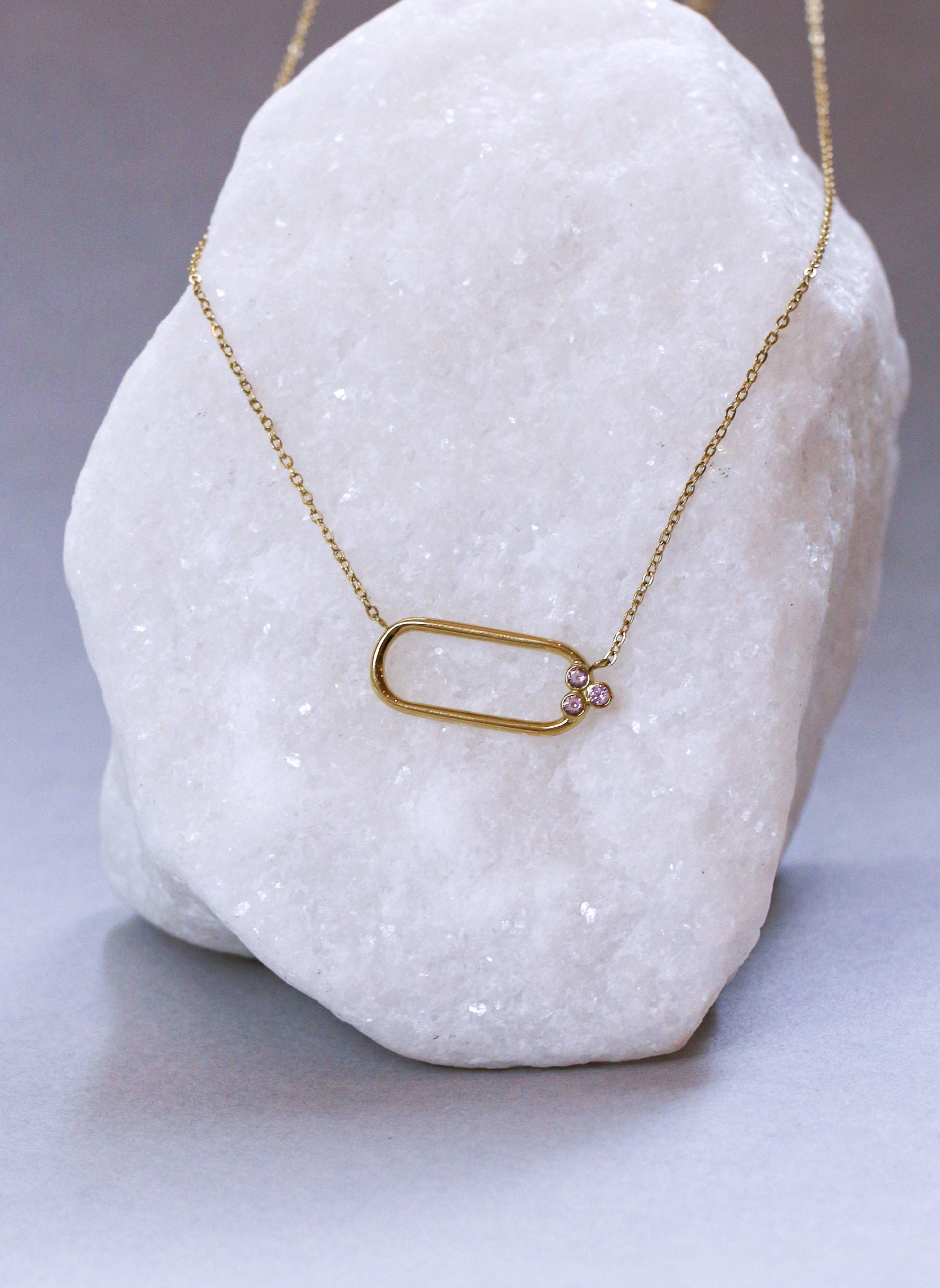 Circe chain necklace AEC Paris Pink