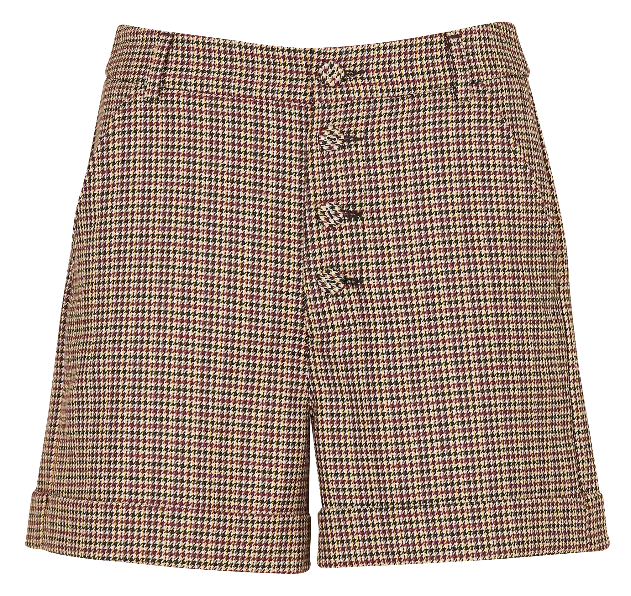Straight skirt houndstooth pattern I CODE Pink