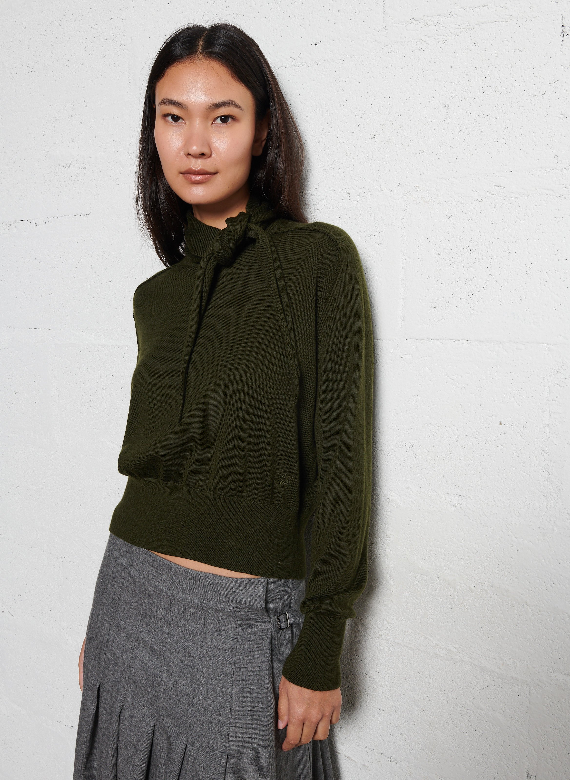 Oversize-Pullover aus Wolle LAURENCE BRAS Grun