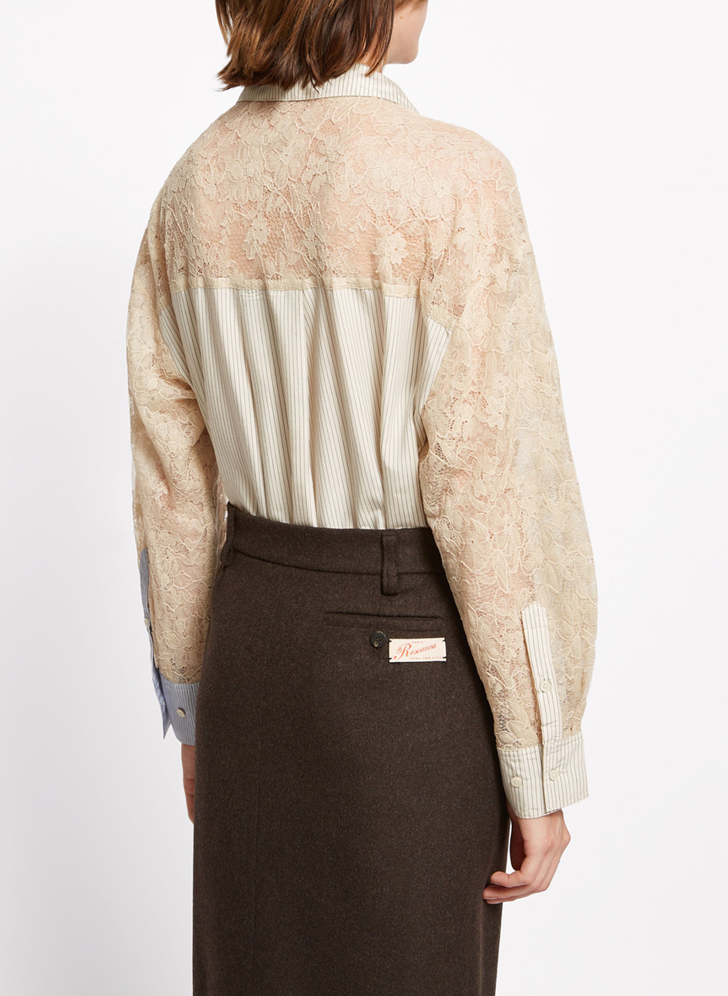 Chemise col classique en coton ROSEANNA Multicolore