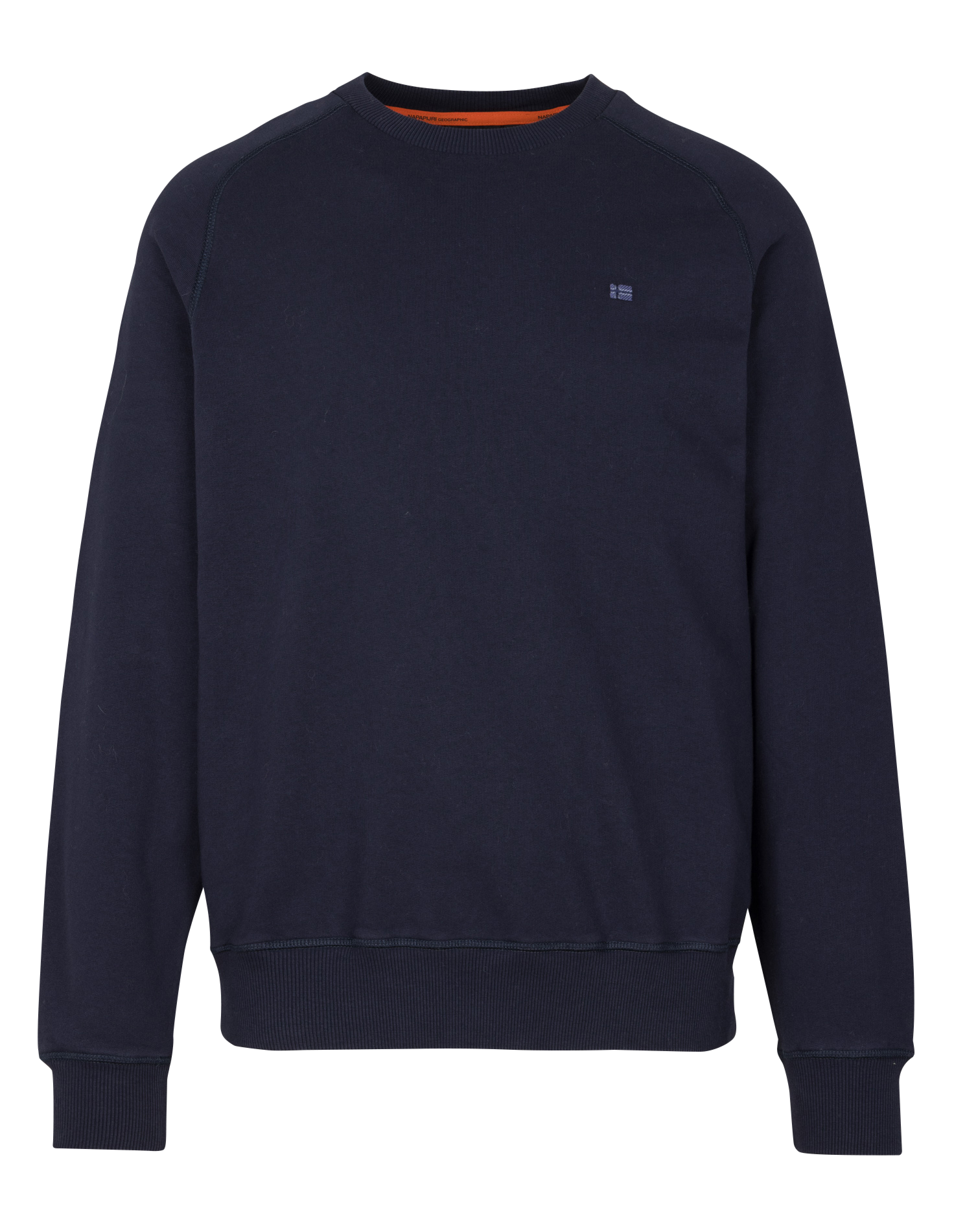 Sweat droit col rond en coton NAPAPIJRI Bleu