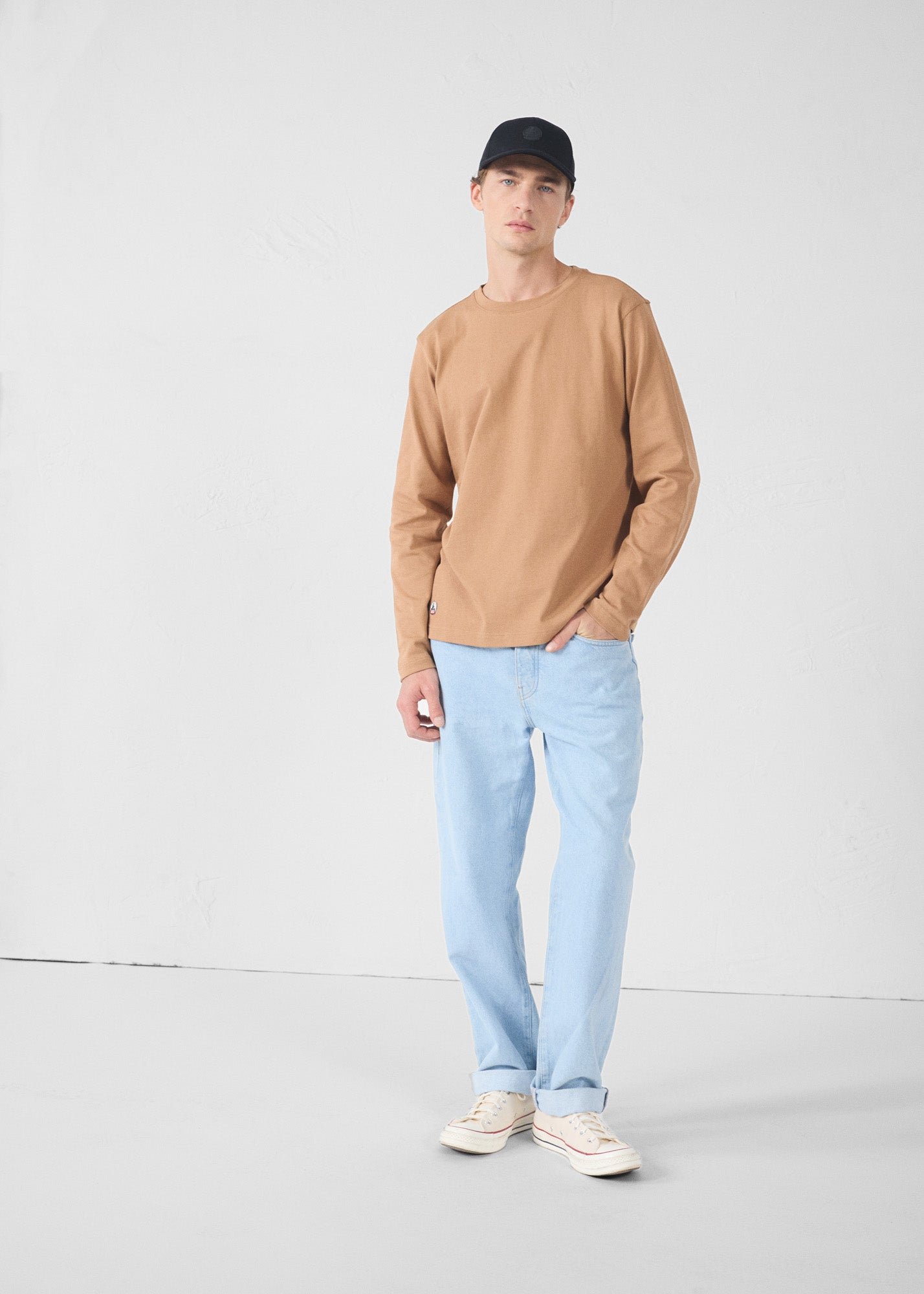 Emilio round neck T-shirt JOTT Brown