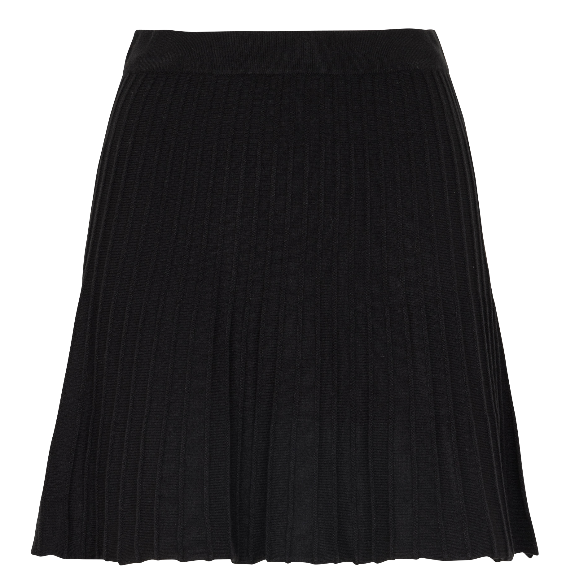 Jupe courte plissée en maille IKKS Noir