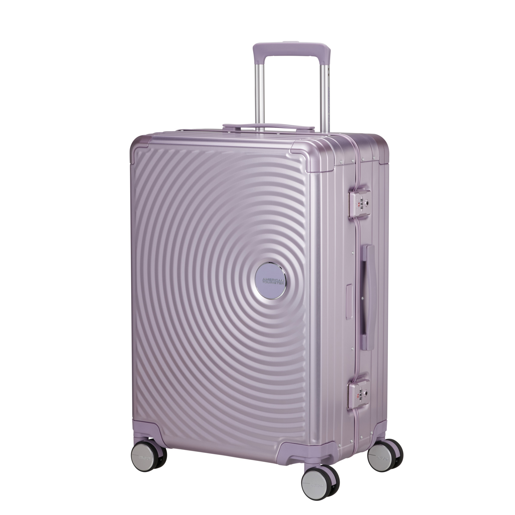 Aluminum suitcase with 4 wheels size M AMERICAN TOURISTER