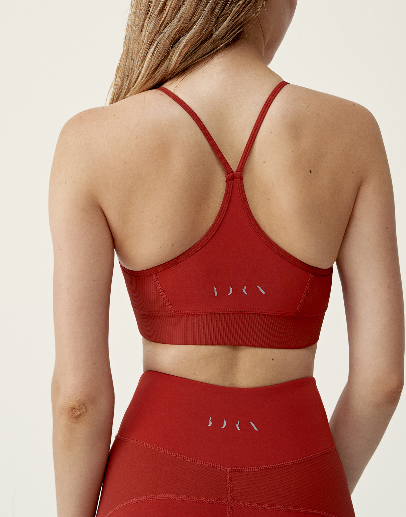 Medium support performance sports bra Red