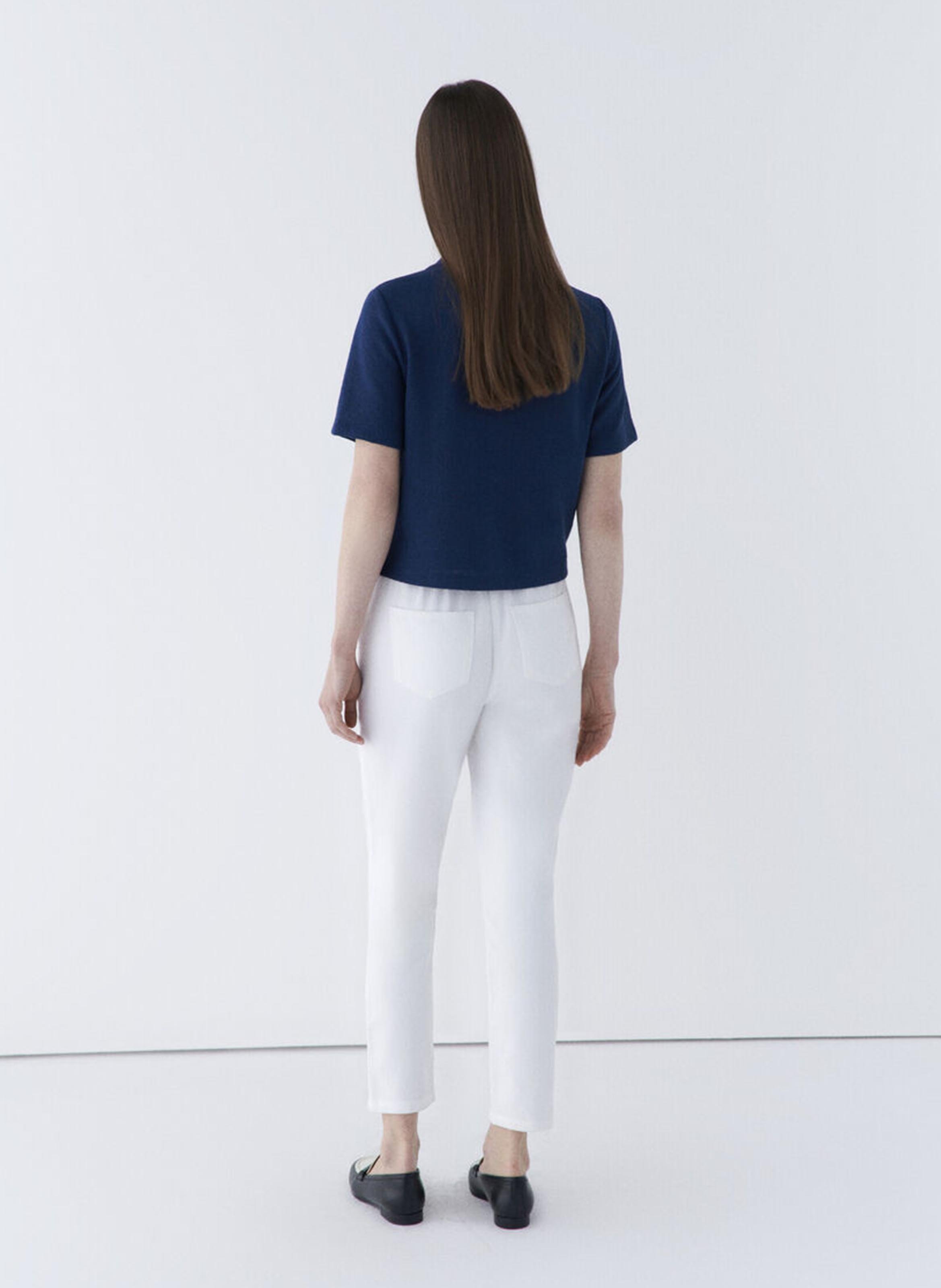 Straight V-neck T-shirt CAROLL Blue