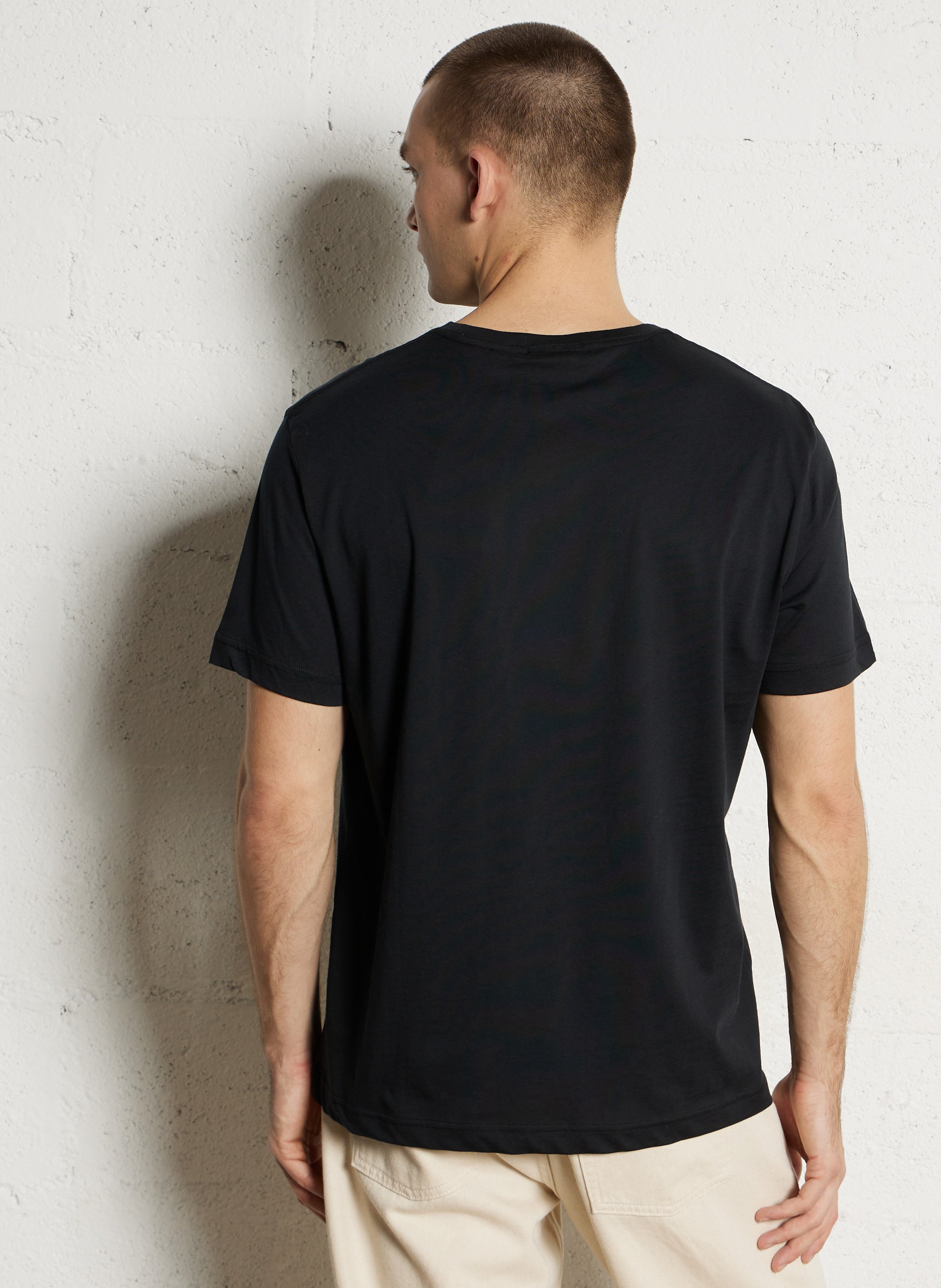 Tee-shirt en coton col rond GANT Noir