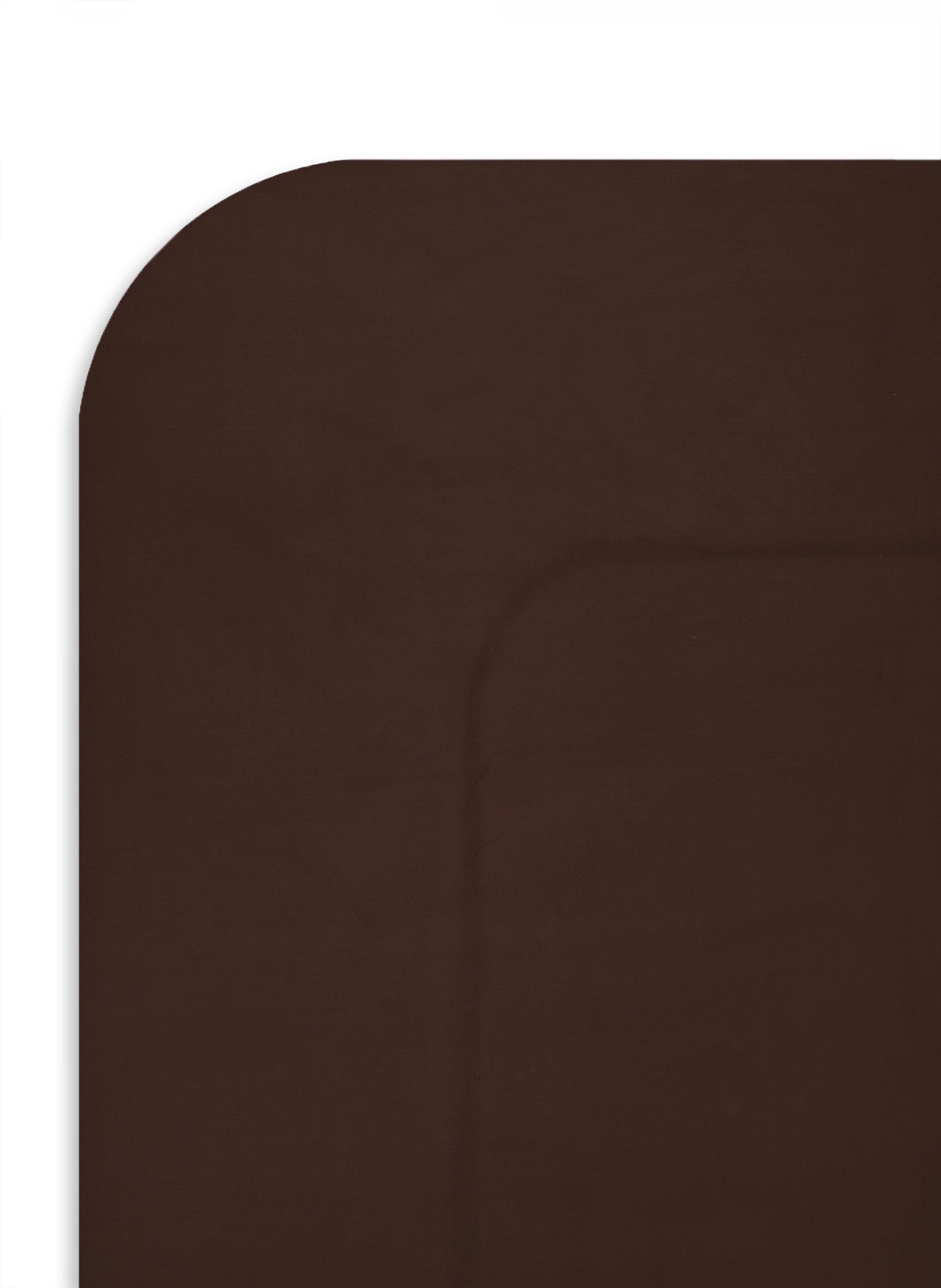 Drap housse en coton Marron