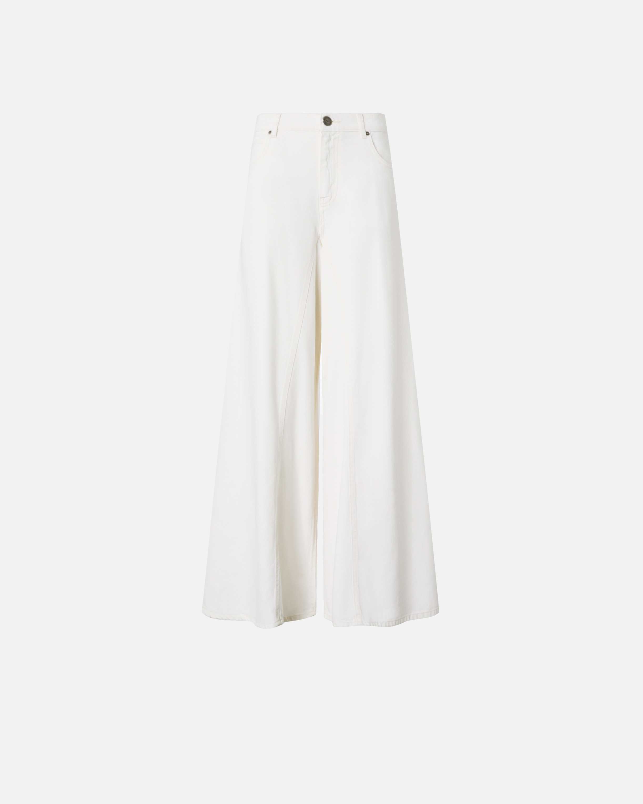 Jean super wide leg PINKO Blanc