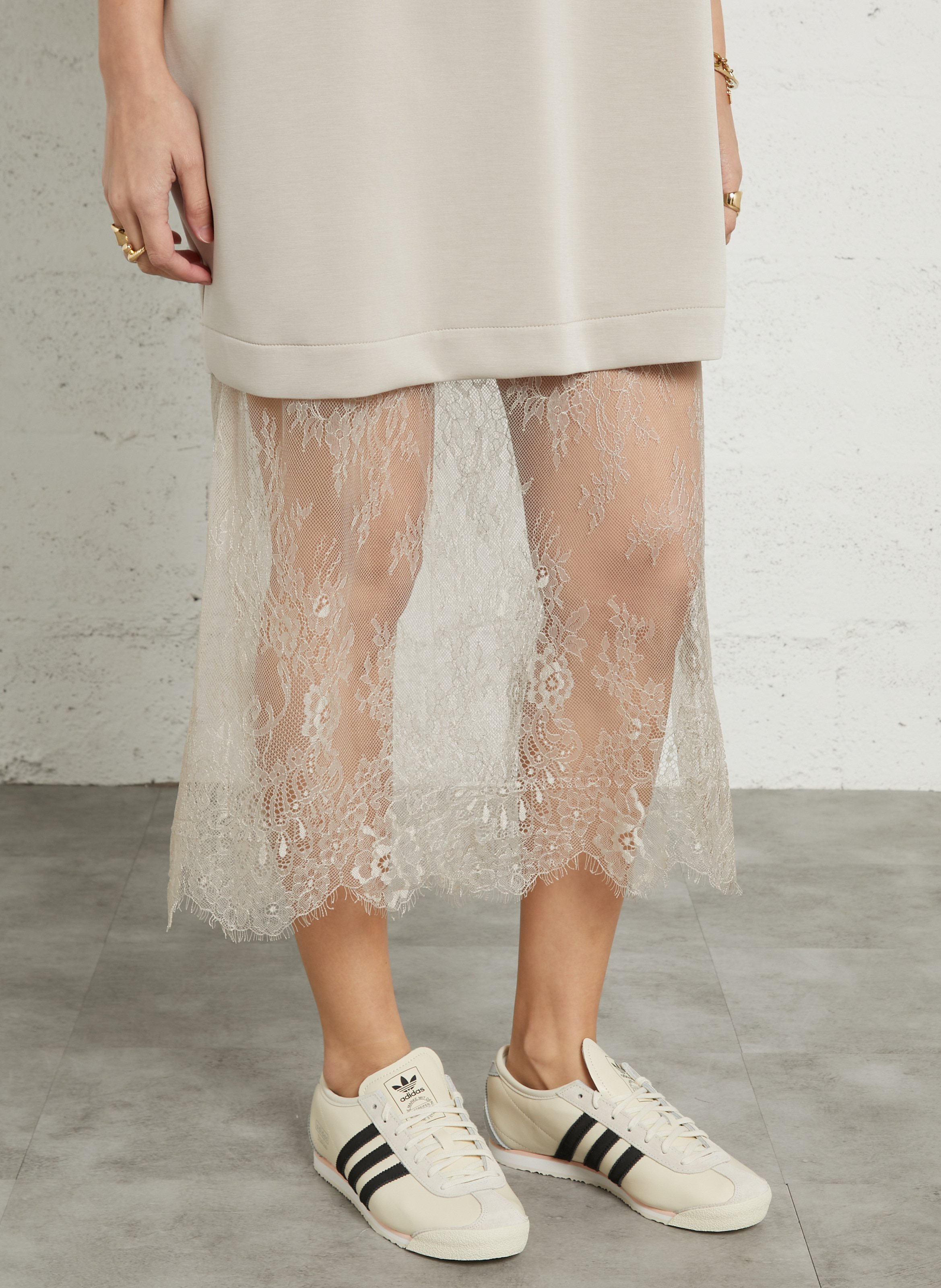 Long straight dress IMPERIAL Beige