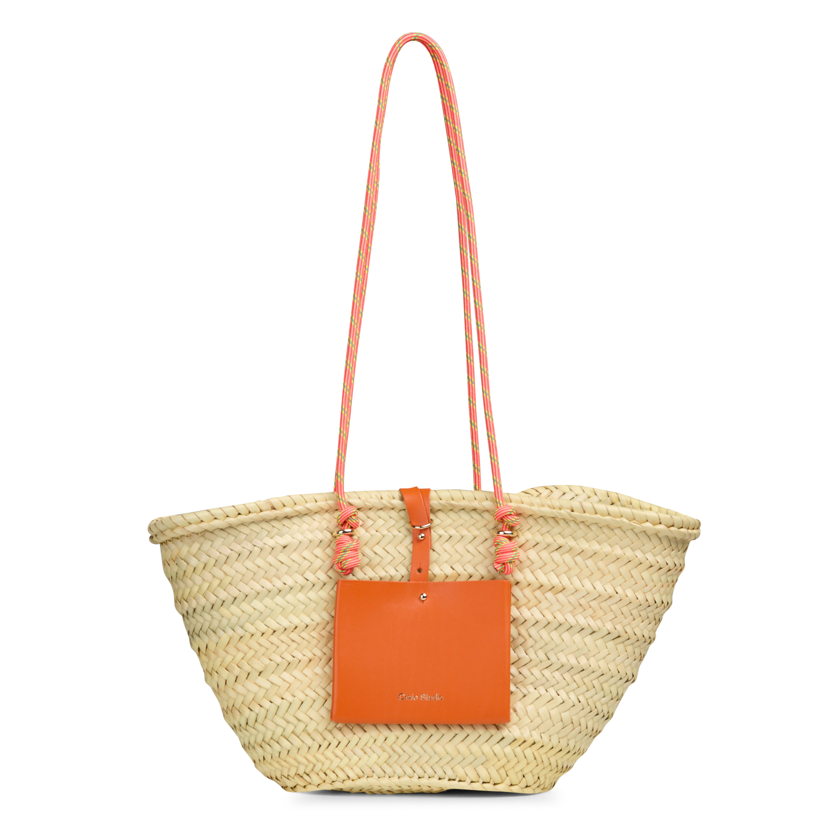 Geflochtener Korb aus Doumpalme CRAIE STUDIO Orange