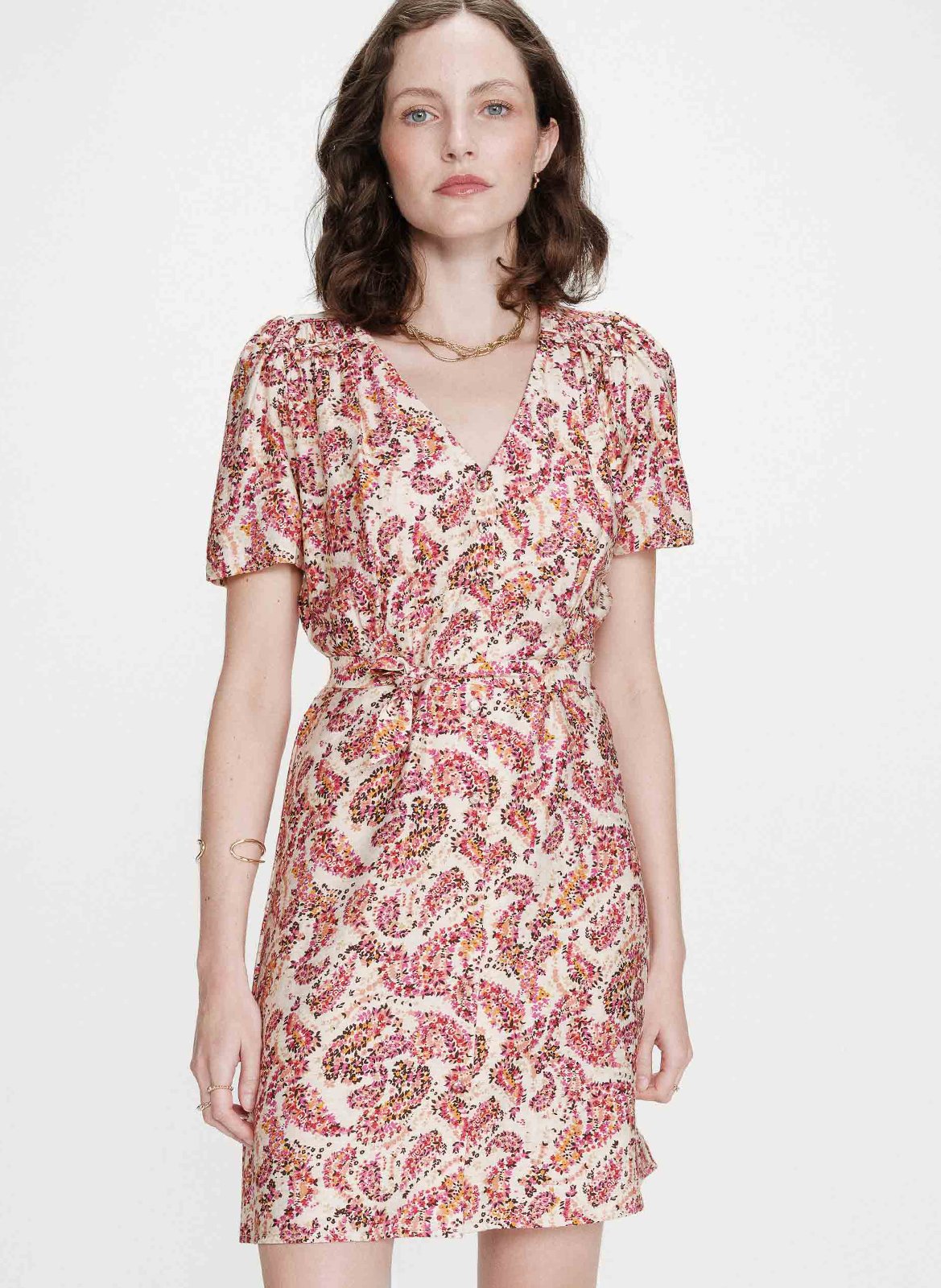 Jurk met print GRACE ET MILA Oranje